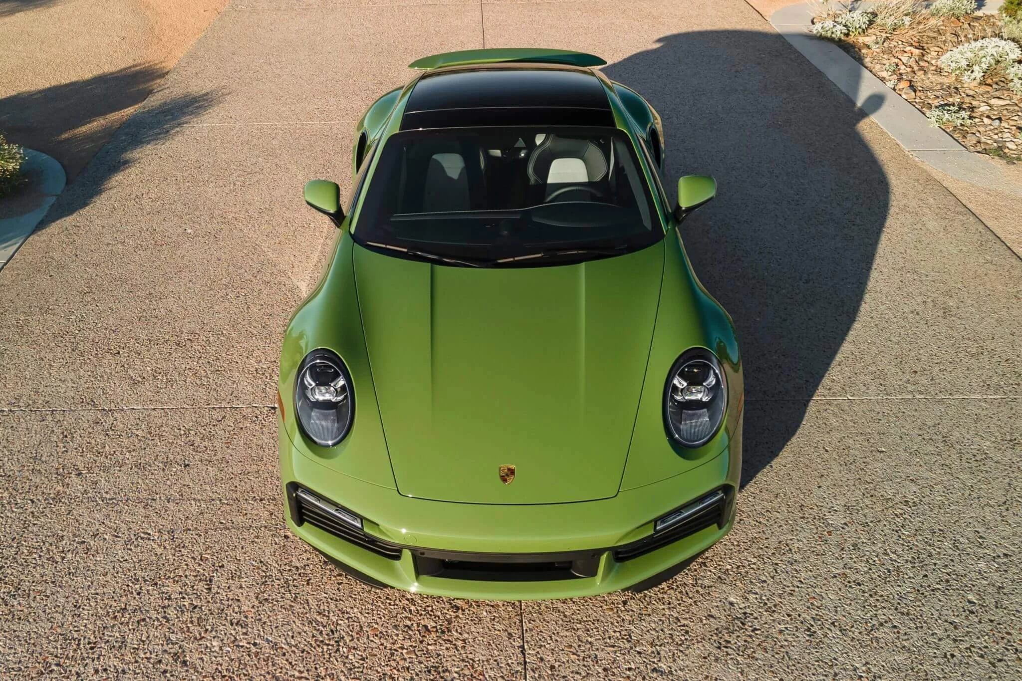 Olive Green Porsche 911 Turbo