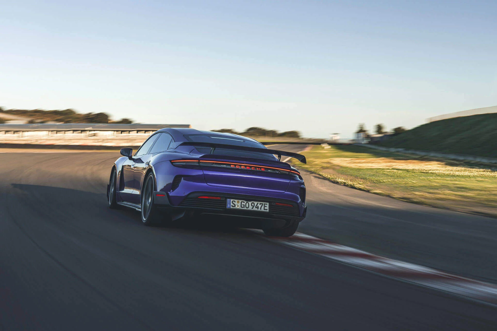 Purple Sky Metallic Porsche Taycan