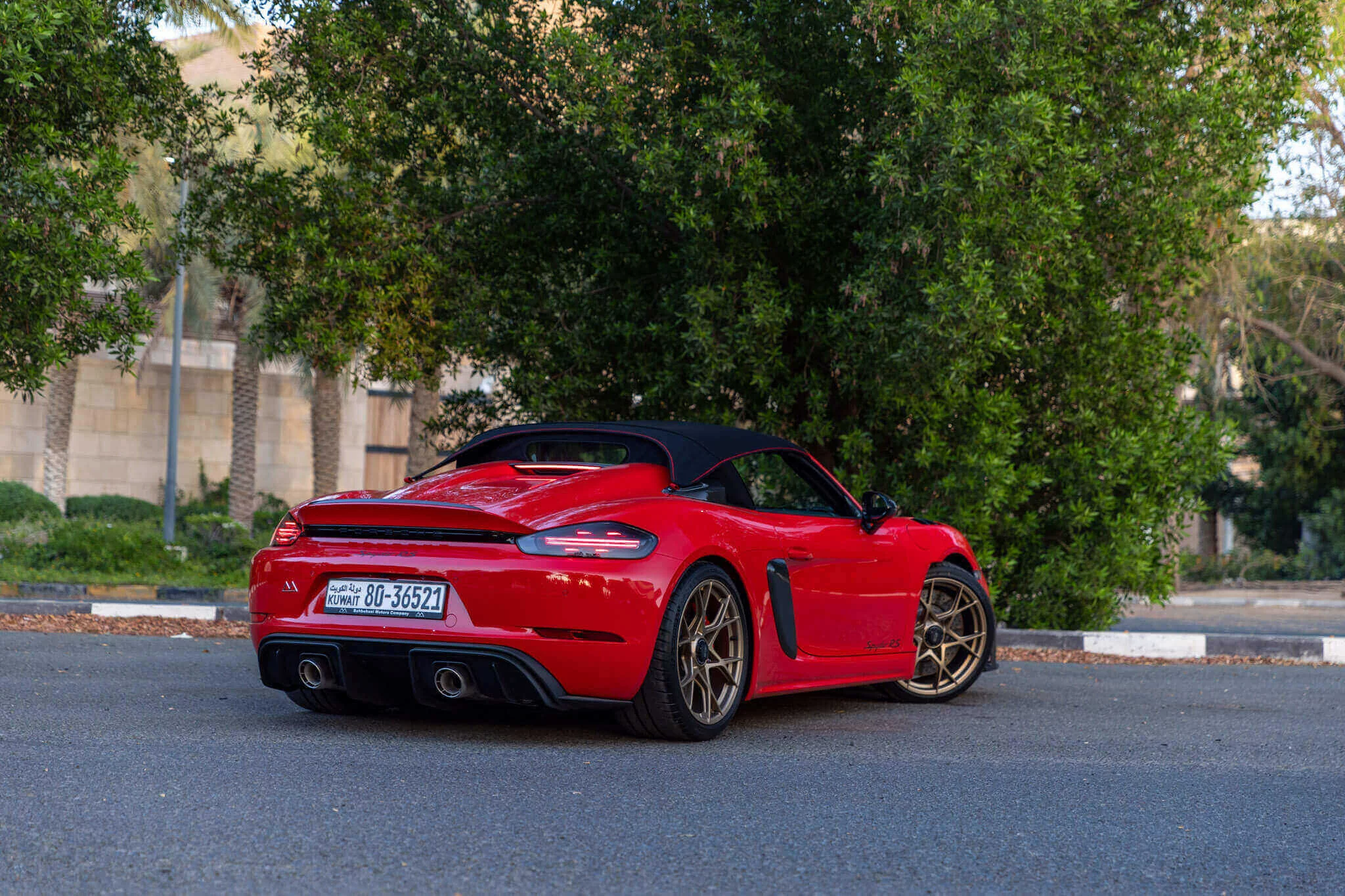 Guards Red Porsche 718 Spyder RS