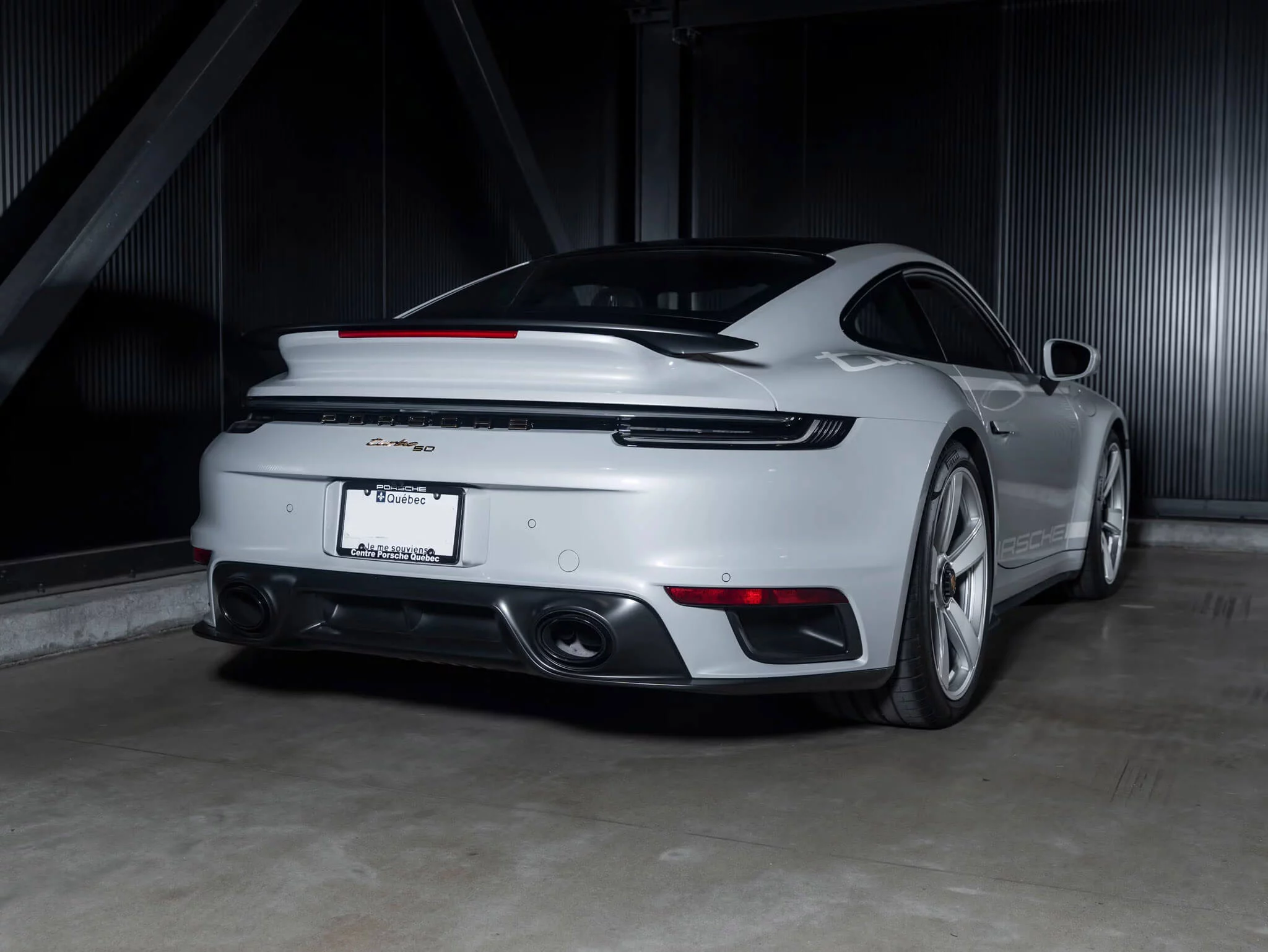 Ice Grey Metallic Porsche 911 Turbo