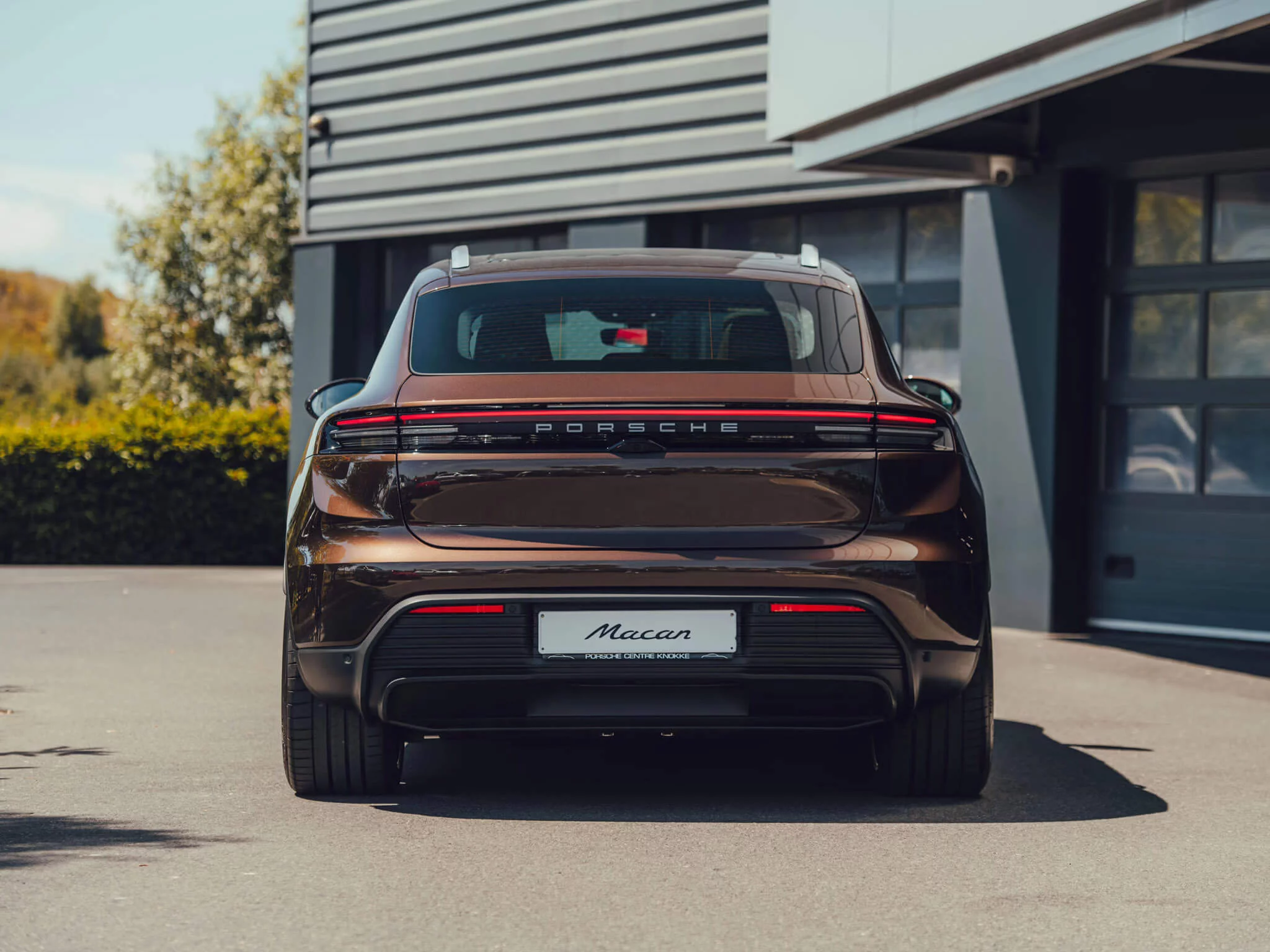 Macadamia Metallic Porsche Macan Electric