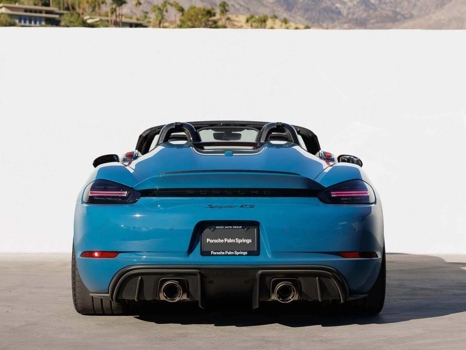 Oslo Blue Porsche 718 Spyder RS