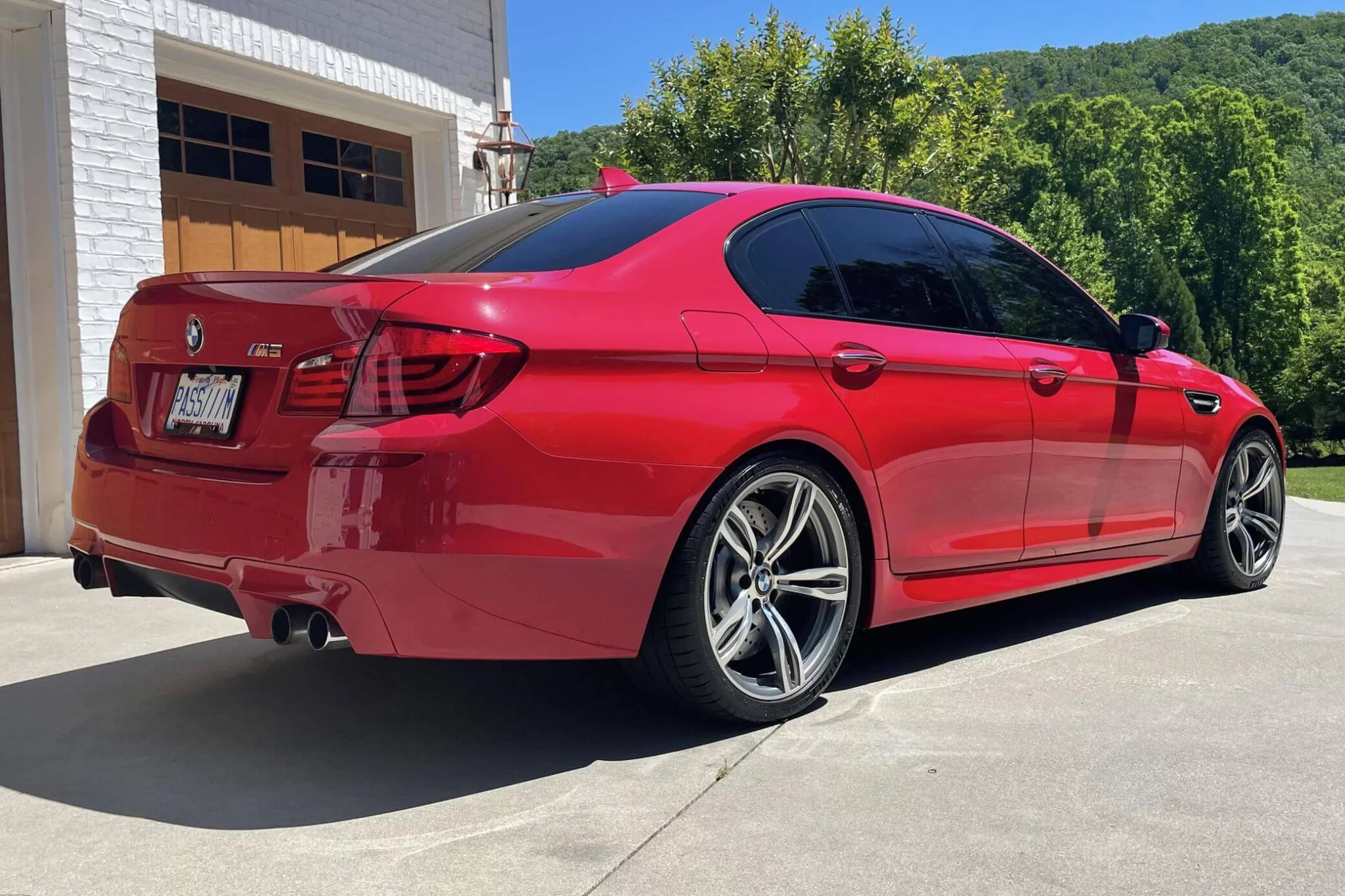 Crimson Red BMW M5