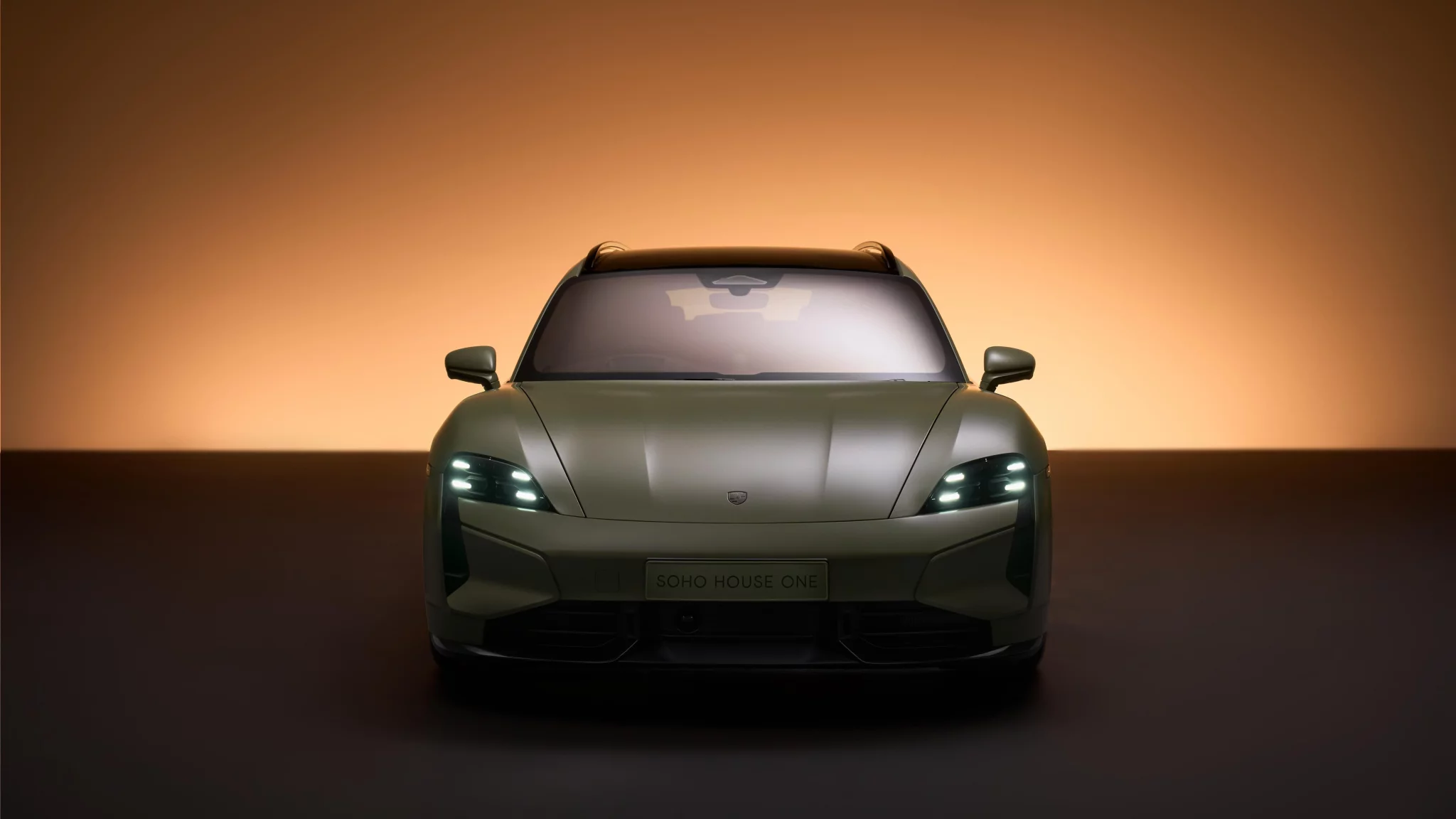 Greek Street Green Porsche Taycan