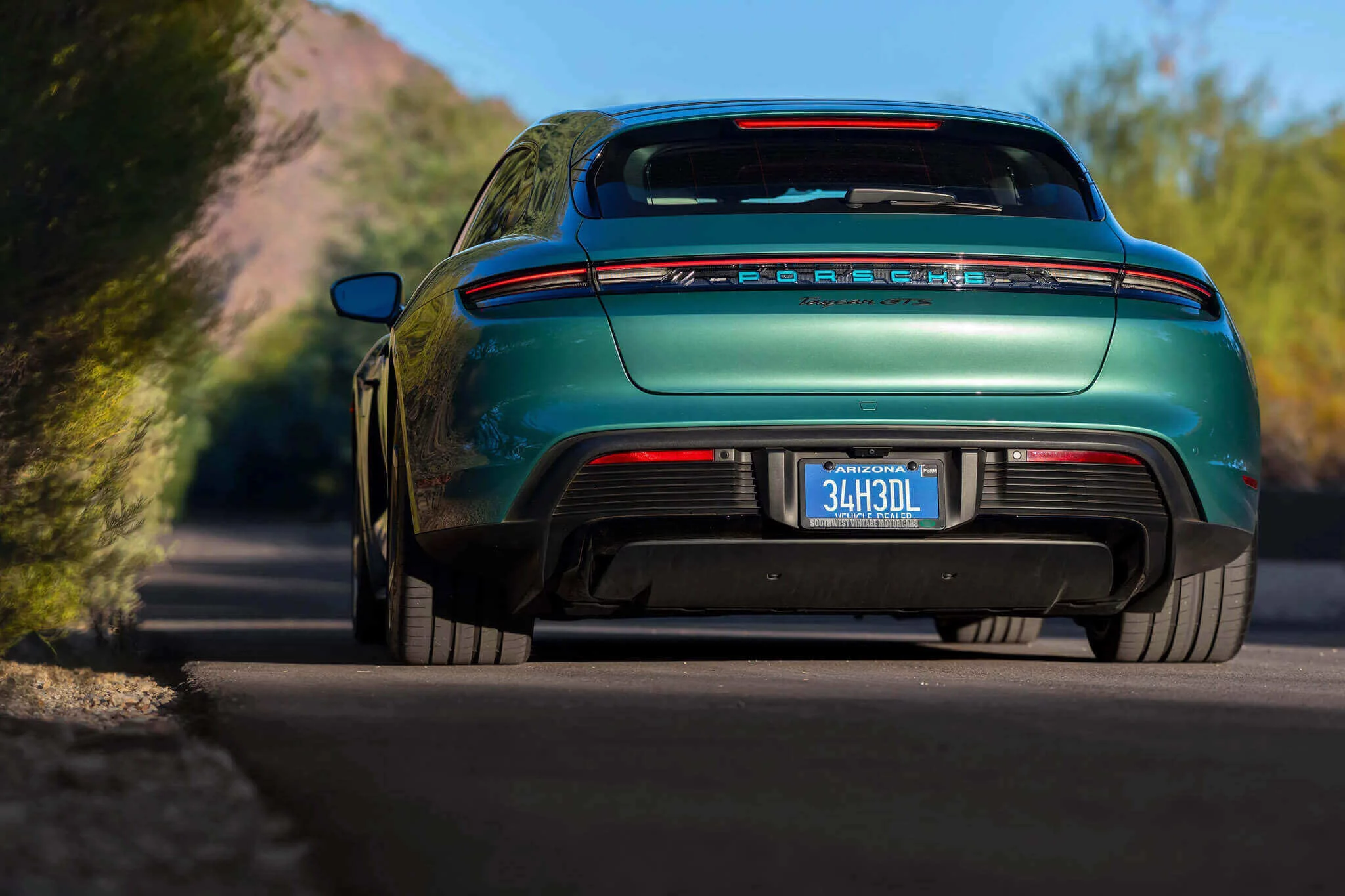 Racing Green Metallic Porsche Taycan