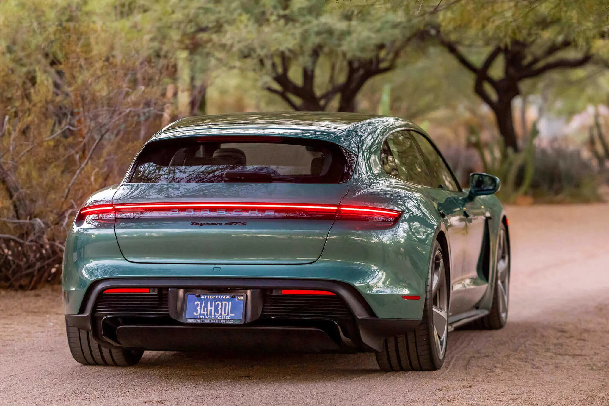 Racing Green Metallic Porsche Taycan