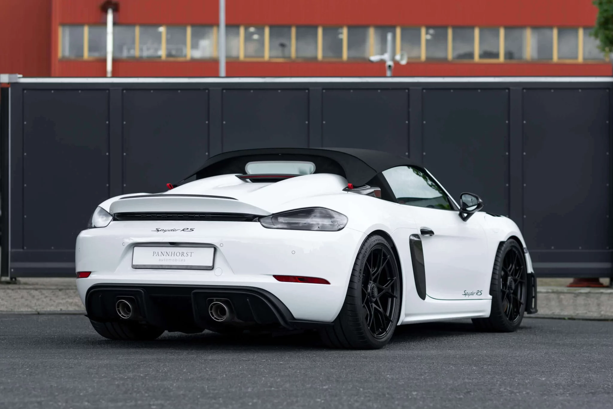 Pure White Porsche 718 Spyder RS