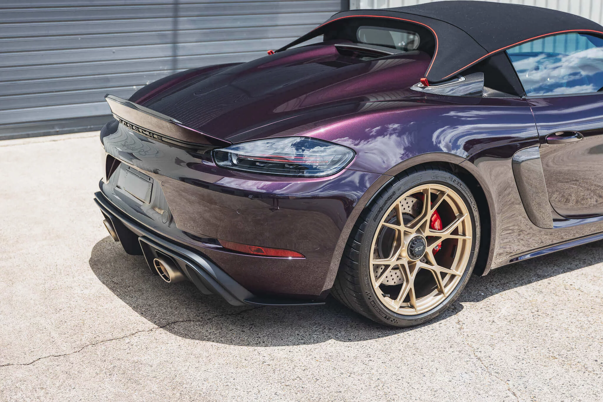 Amethyst Metallic Porsche 718 Spyder RS