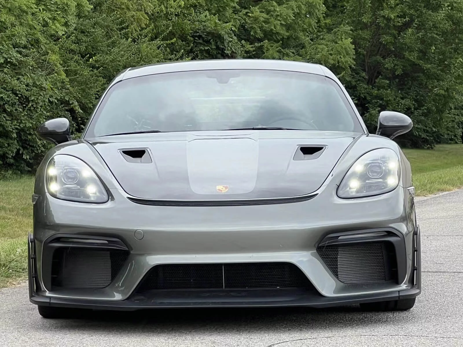 Granite Green Metallic Porsche 718 Cayman GT4 RS