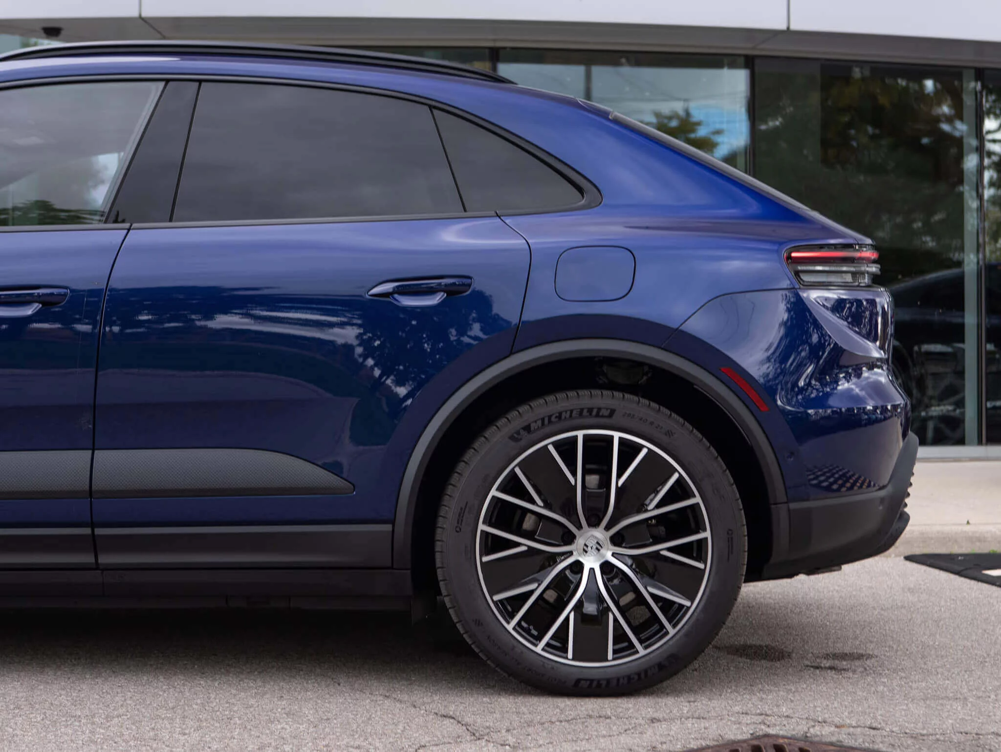 Gentian Blue Metallic Porsche Macan Electric