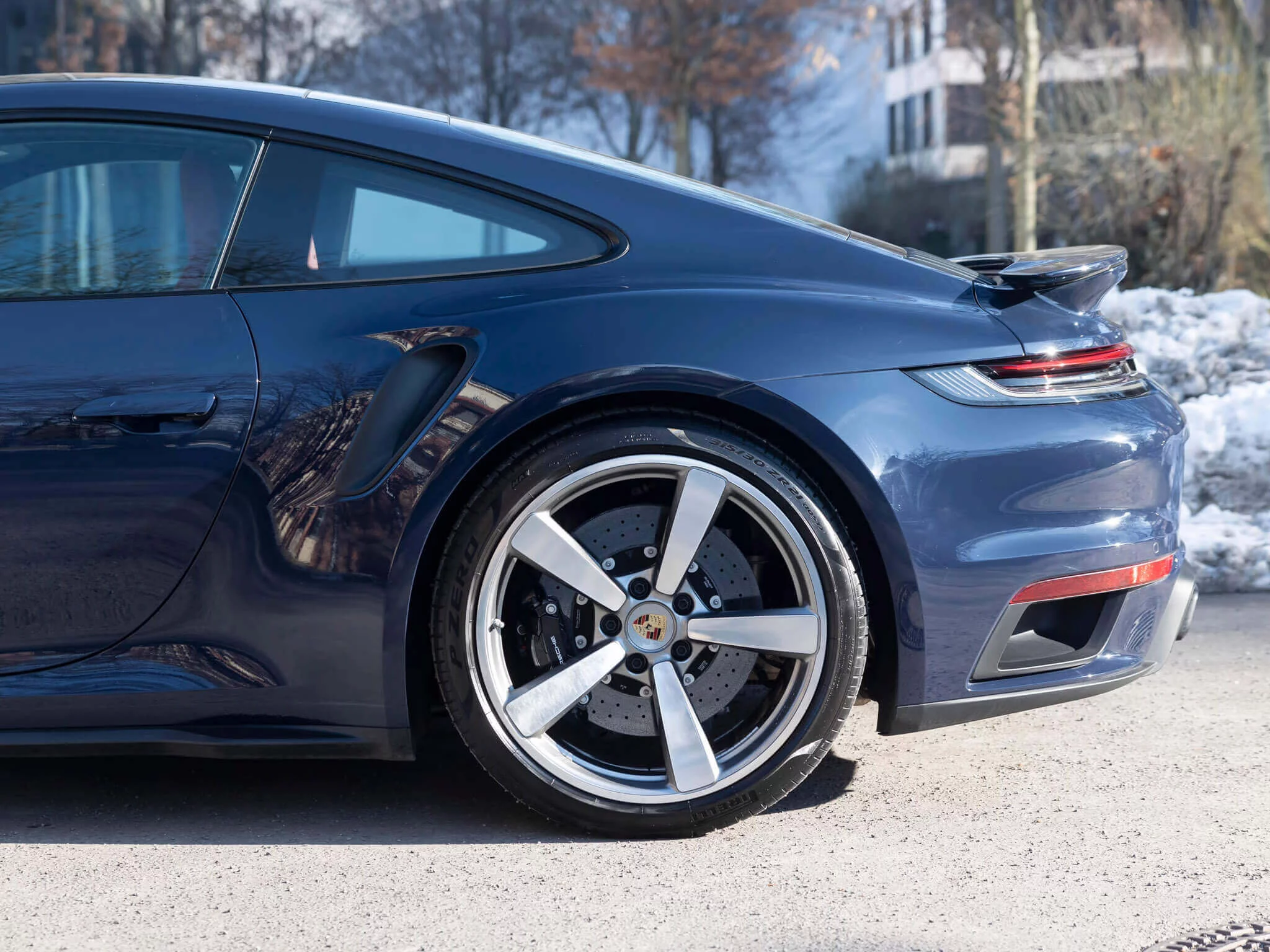 Dark Sea Blue Porsche 911 Turbo