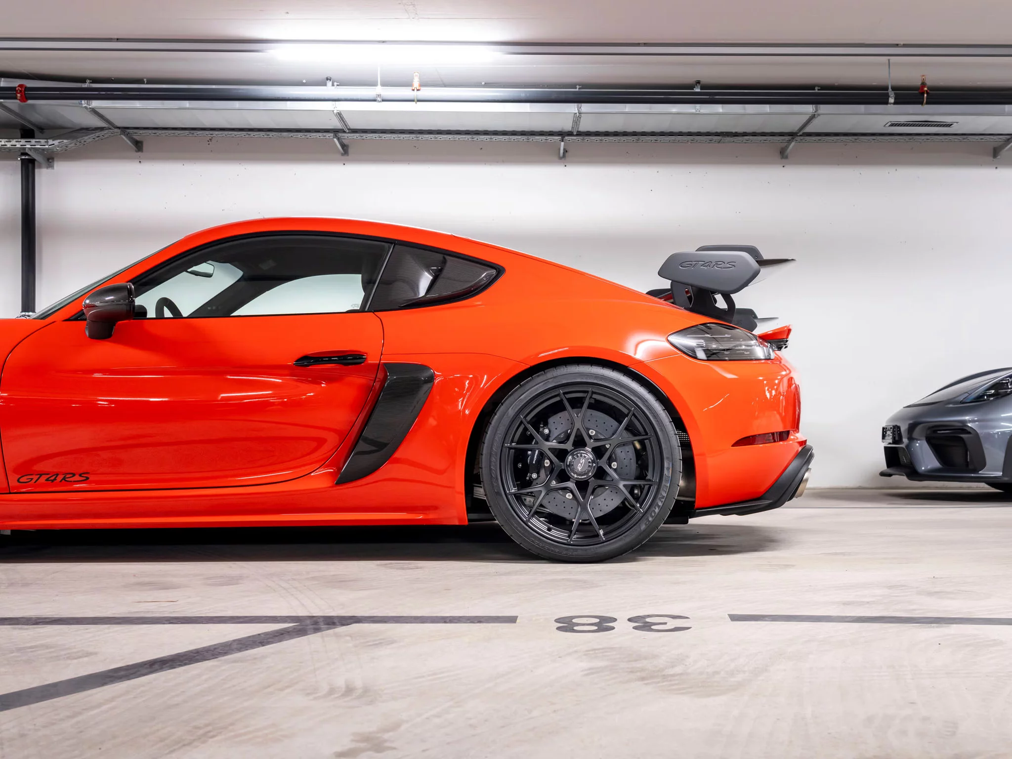 Lava Orange Porsche 718 Cayman GT4 RS