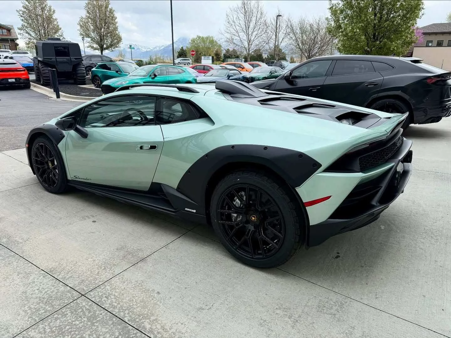 Verde Crystallus Lamborghini Huracán