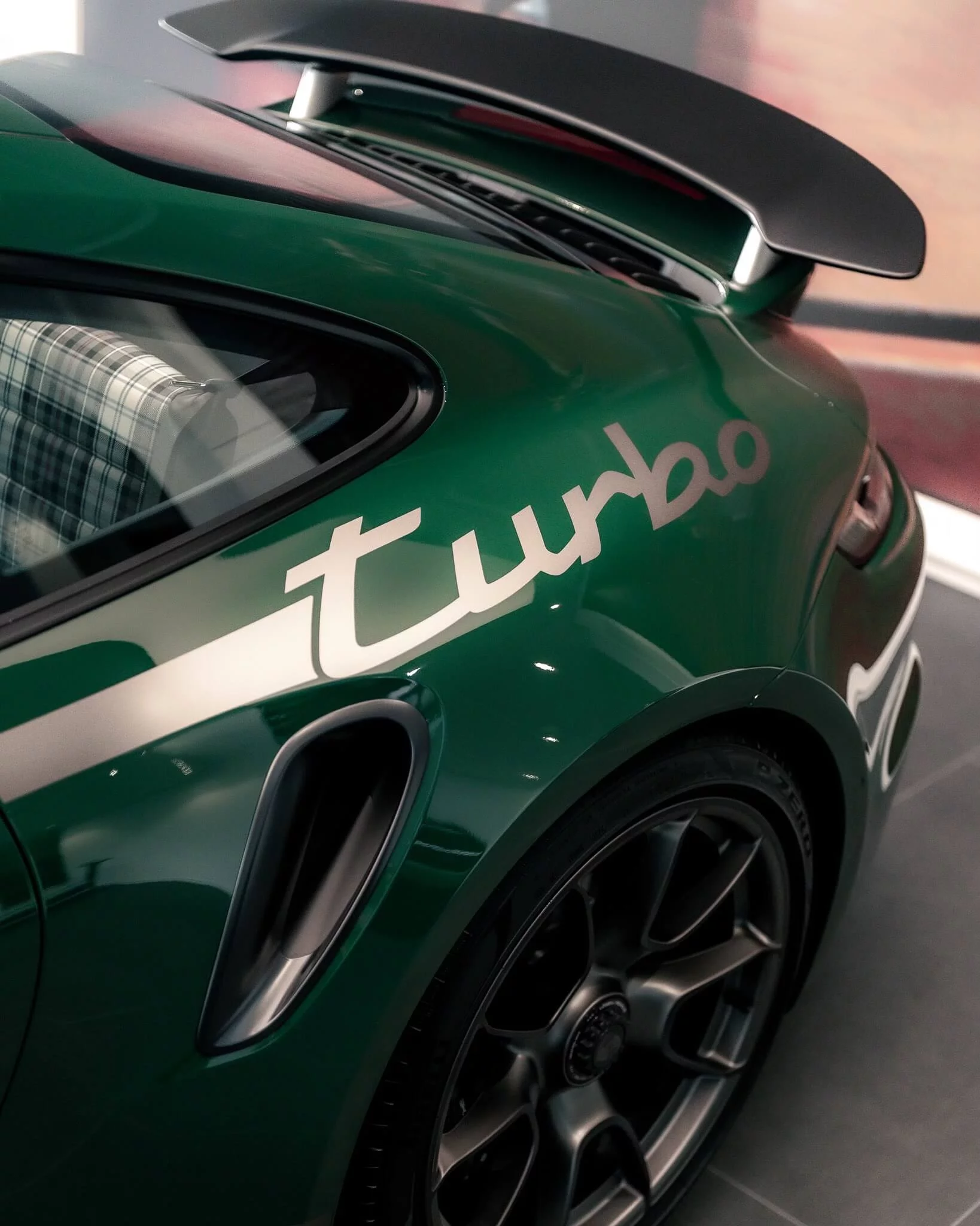 British Racing Green Porsche 911 Turbo