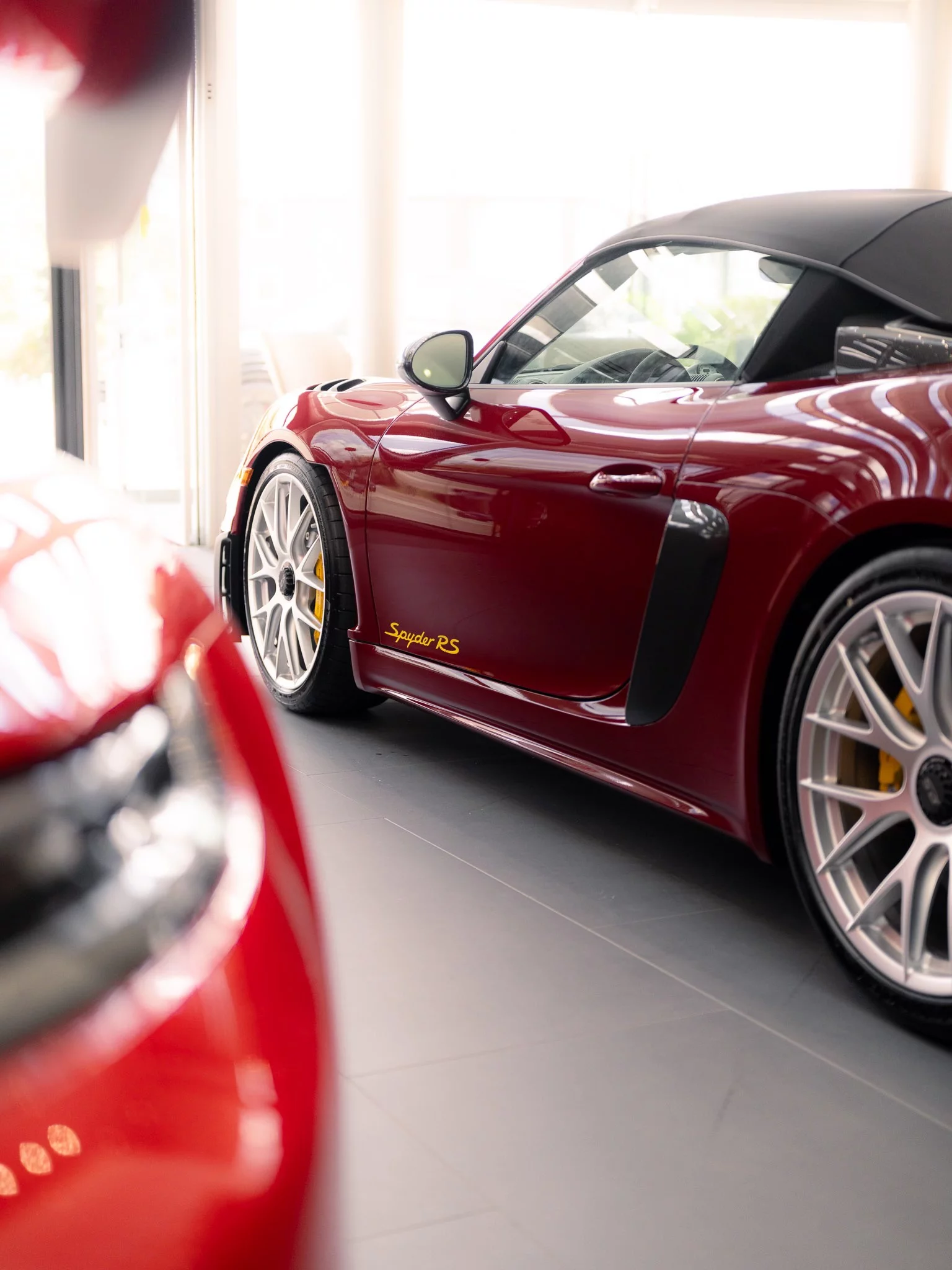 GTS Red Porsche 718 Spyder RS