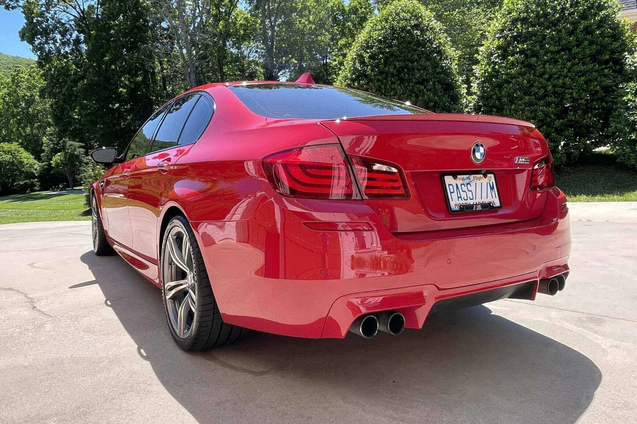 Crimson Red BMW M5