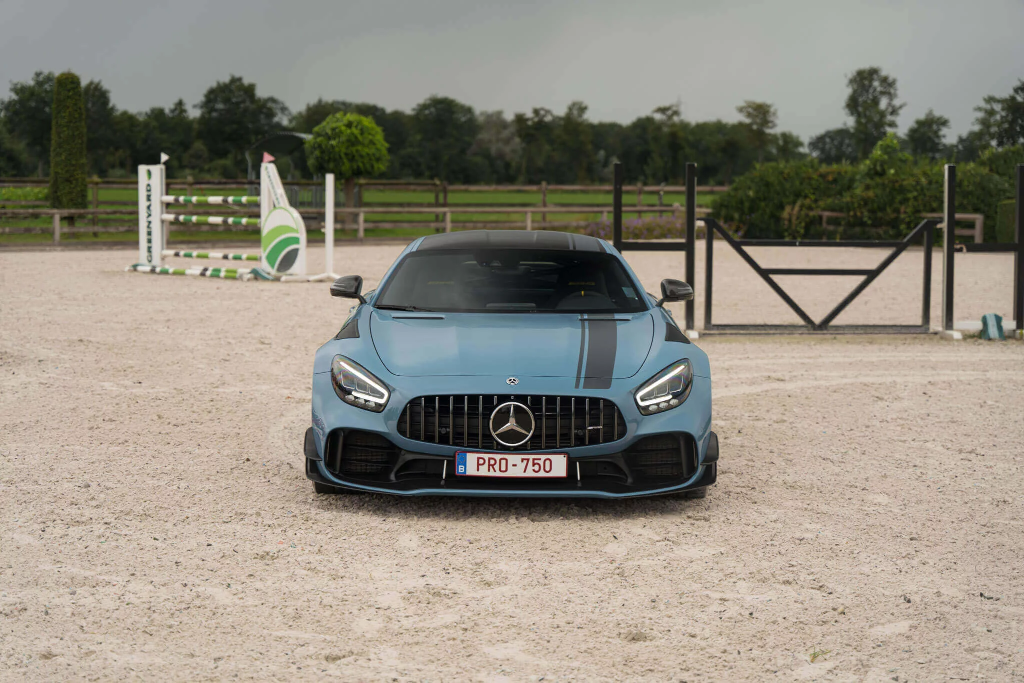 China Blue Mercedes-AMG GT