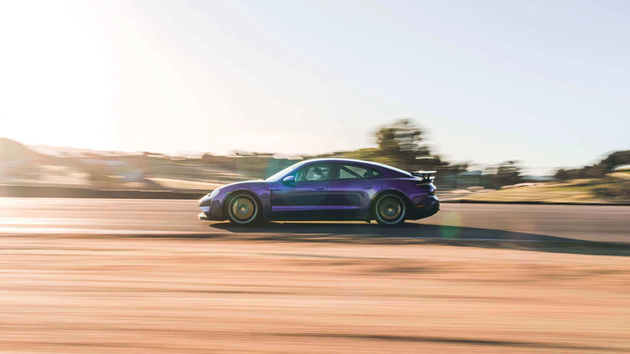 Purple Sky Metallic Porsche Taycan