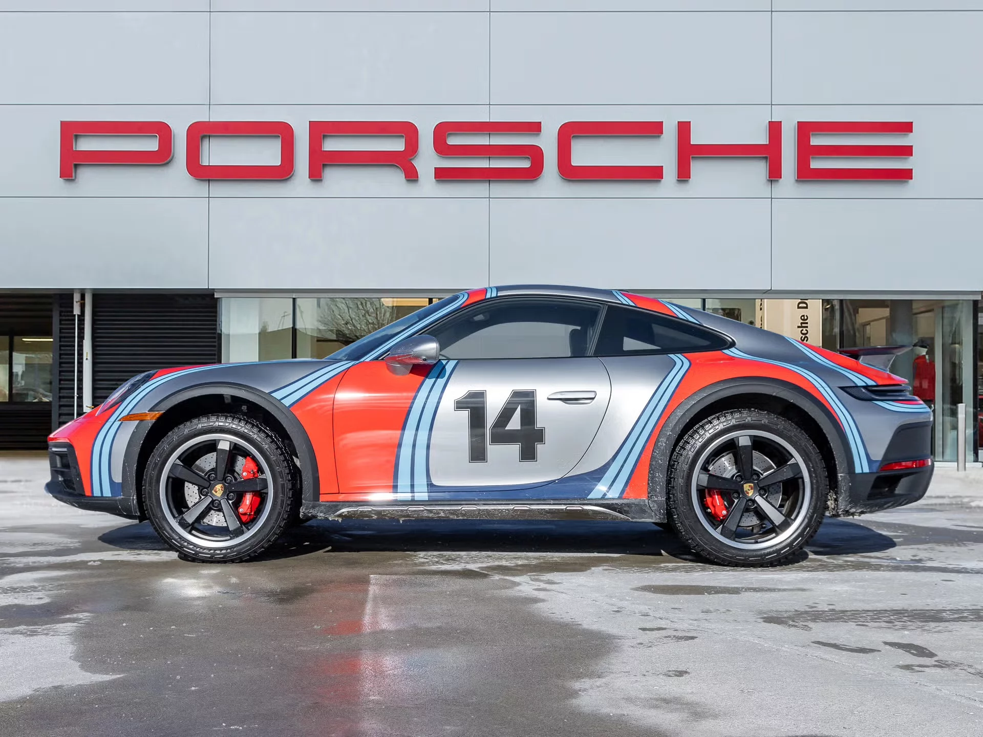 GT Silver Metallic Porsche 911 Dakar