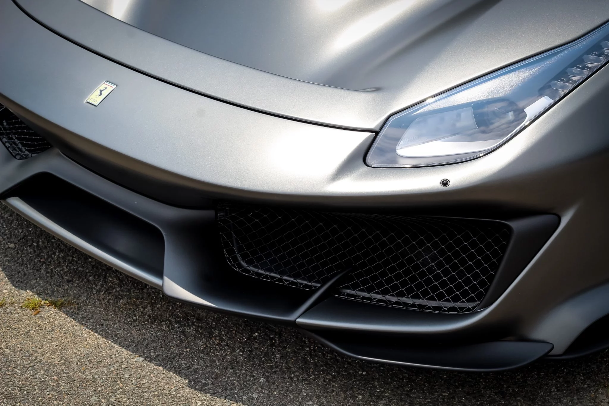 Grigio Silverstone Opaco Ferrari 488