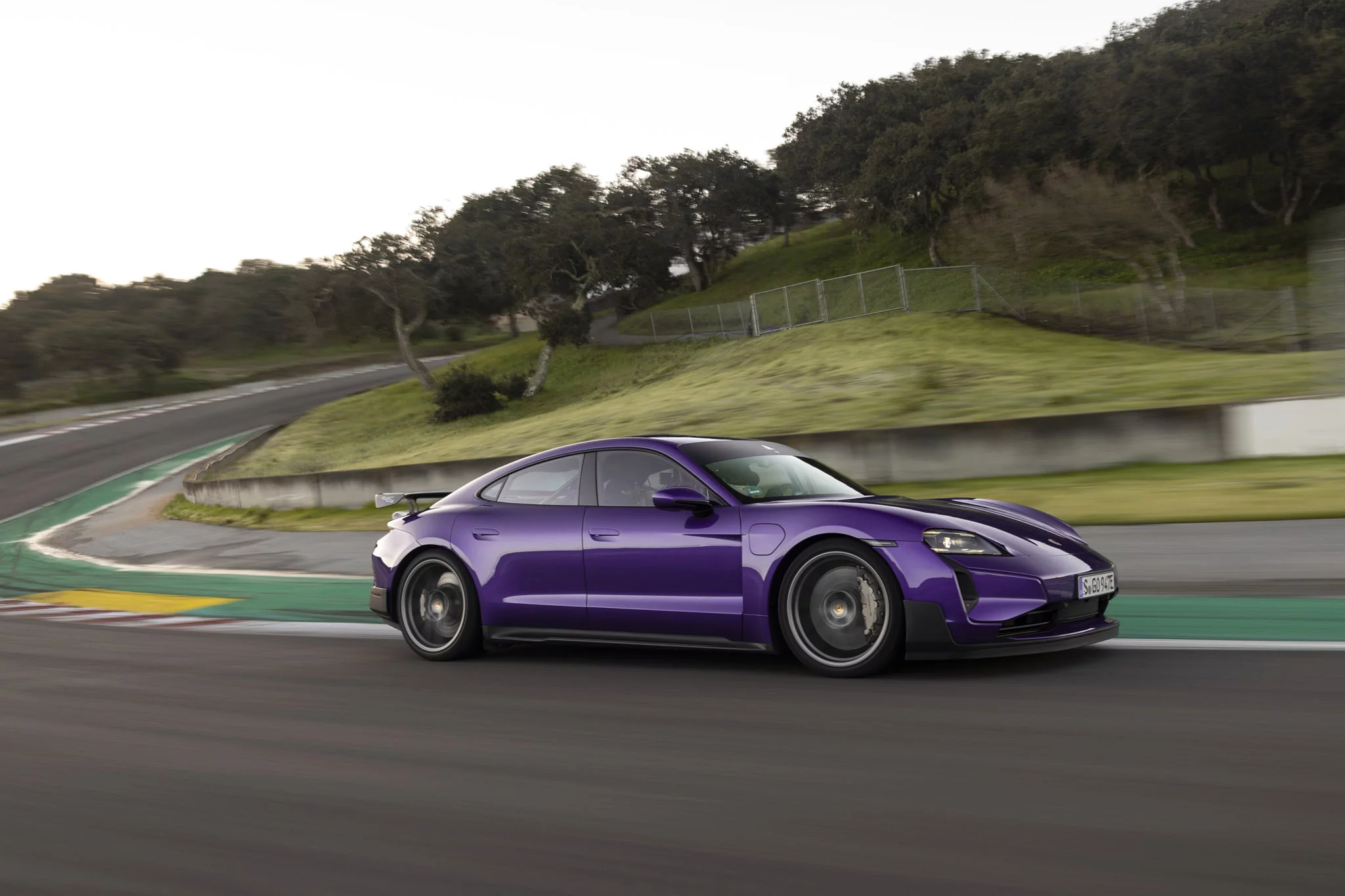 Purple Sky Metallic Porsche Taycan