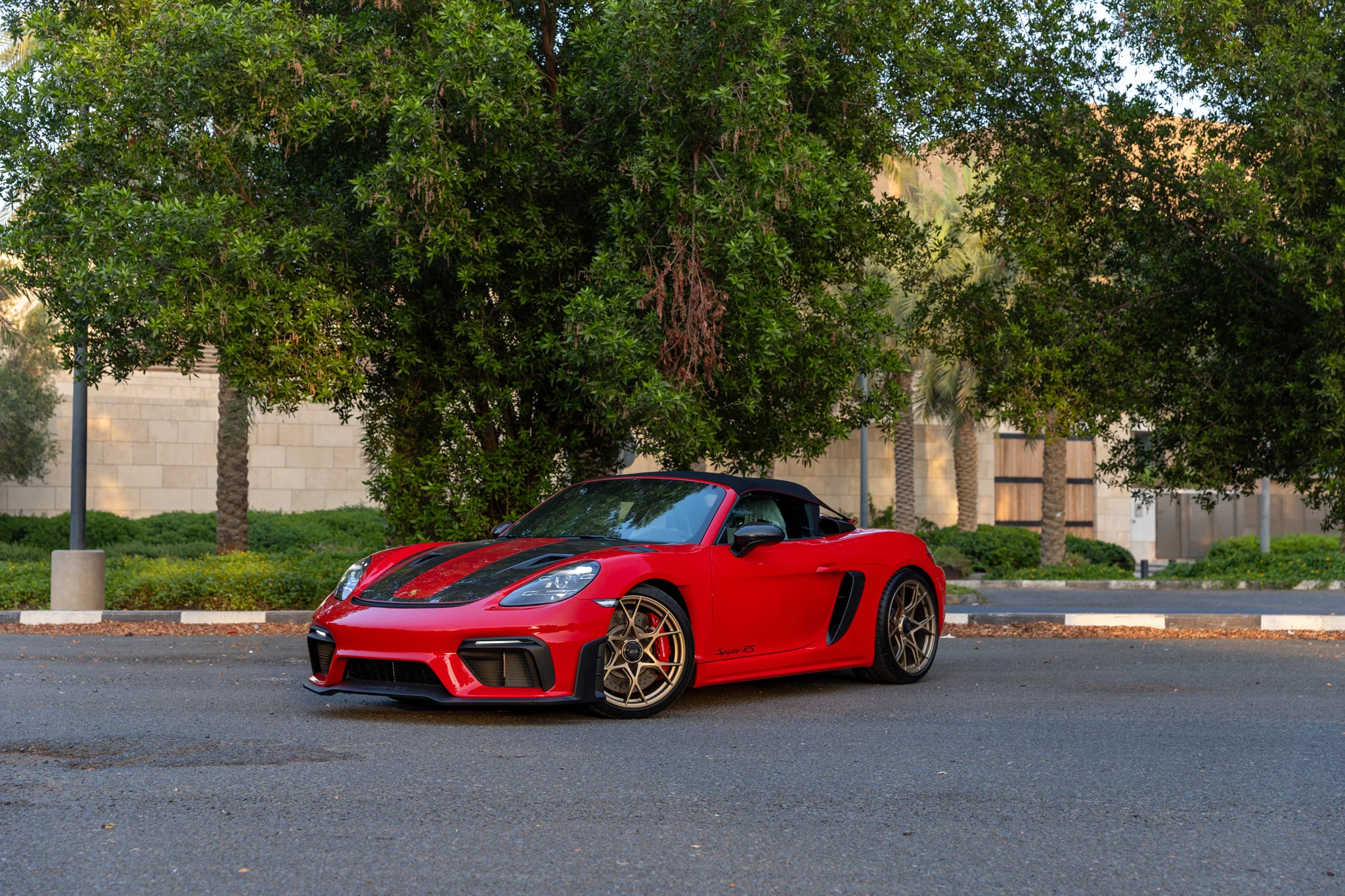 Guards Red Porsche 718 Spyder RS