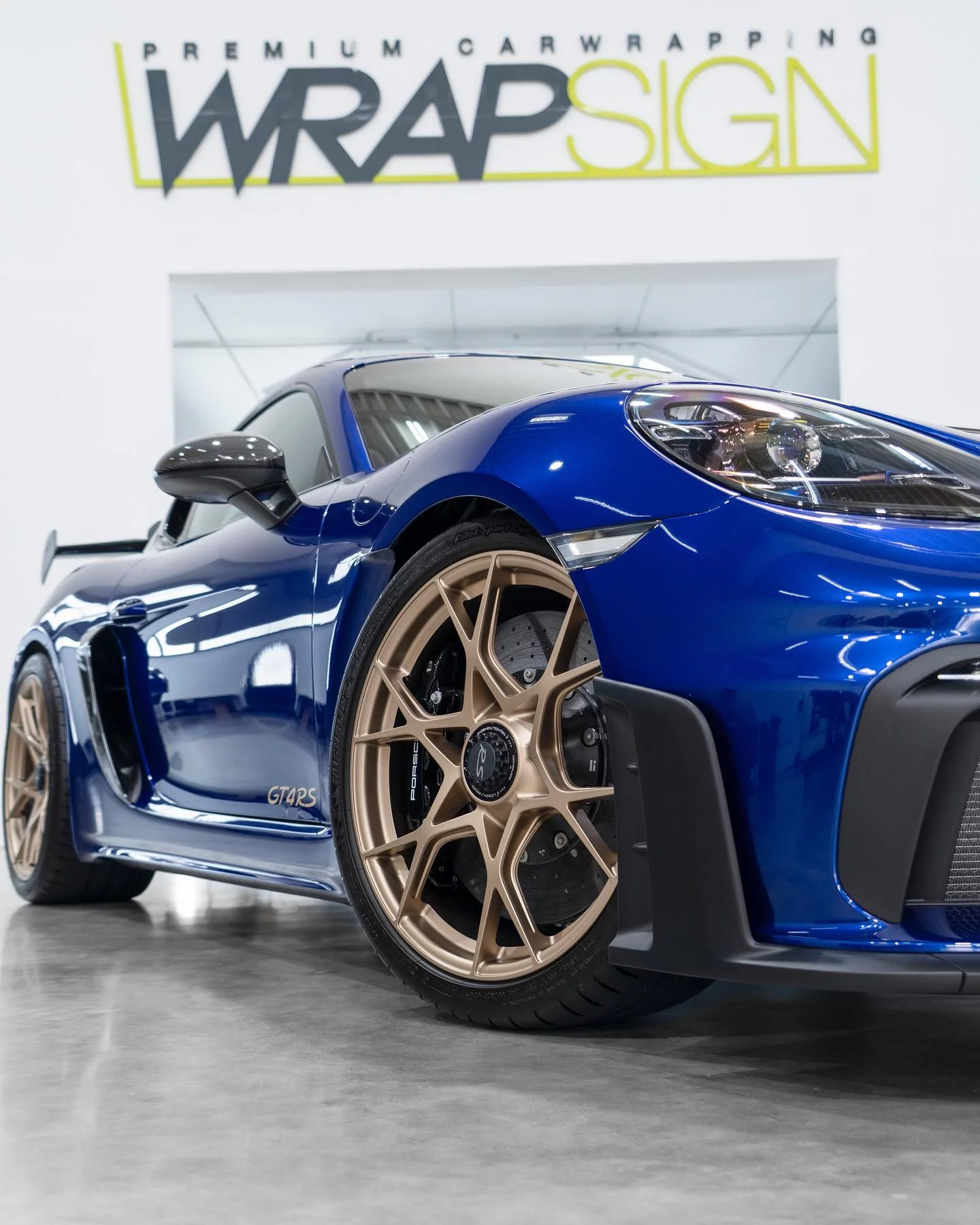 San Marino Blue Porsche 718 Cayman GT4 RS