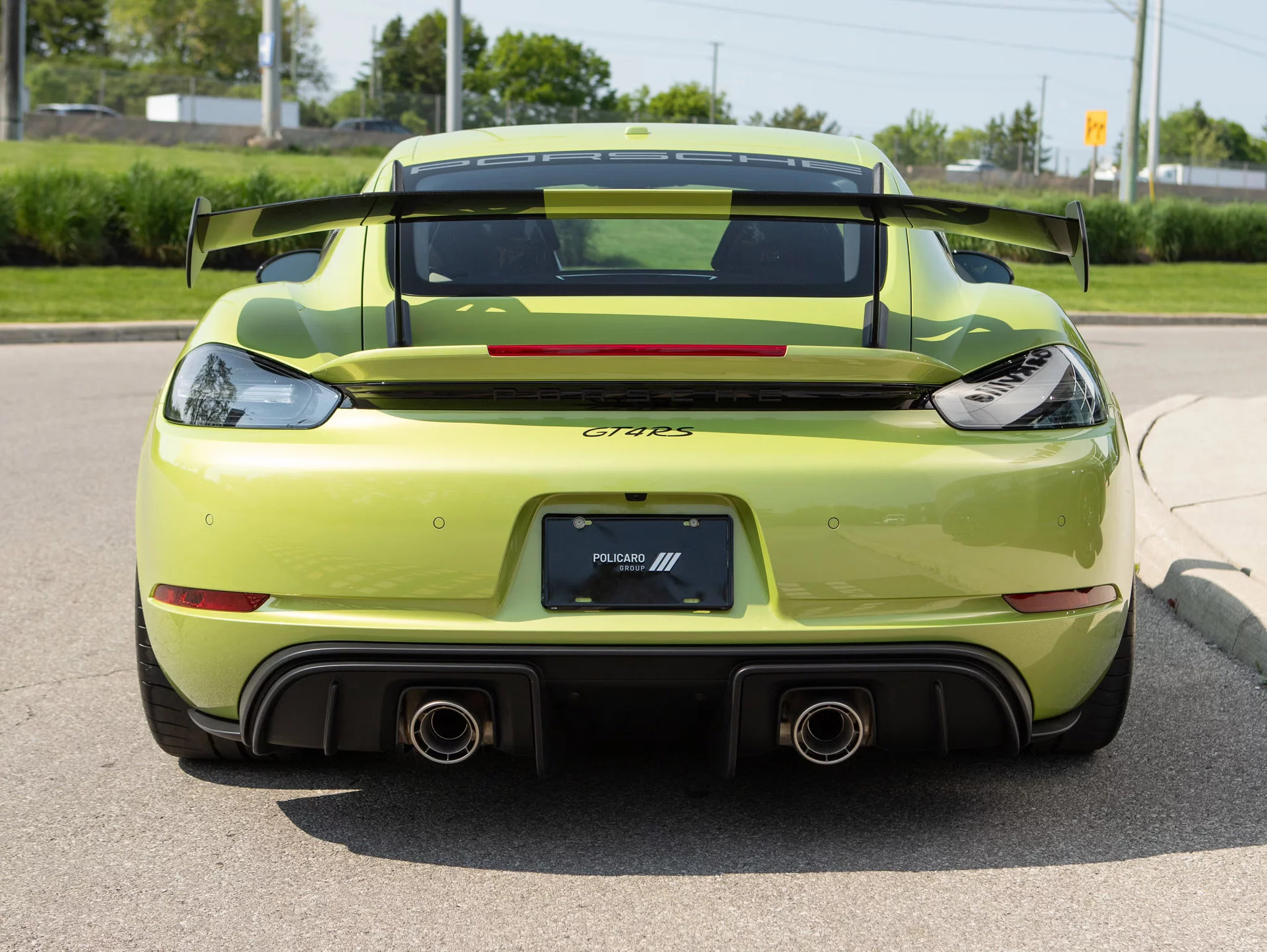 Peridot Metallic Porsche 718 Cayman GT4 RS