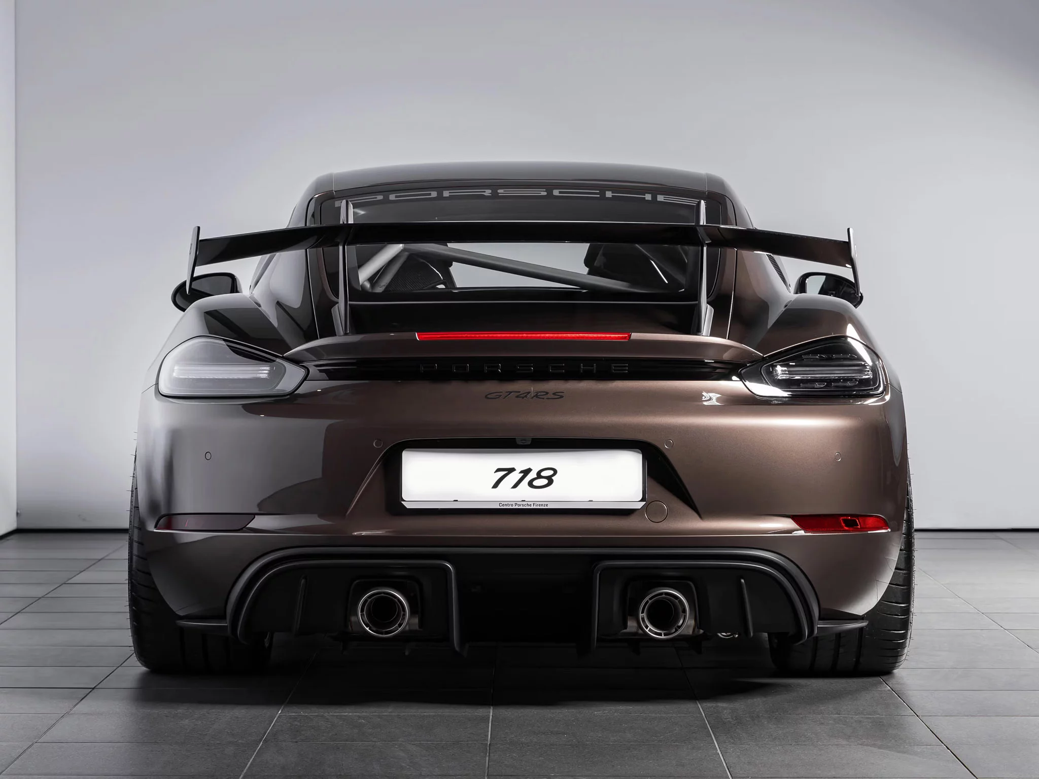 Chestnut Brown Metallic Porsche 718 Cayman GT4 RS