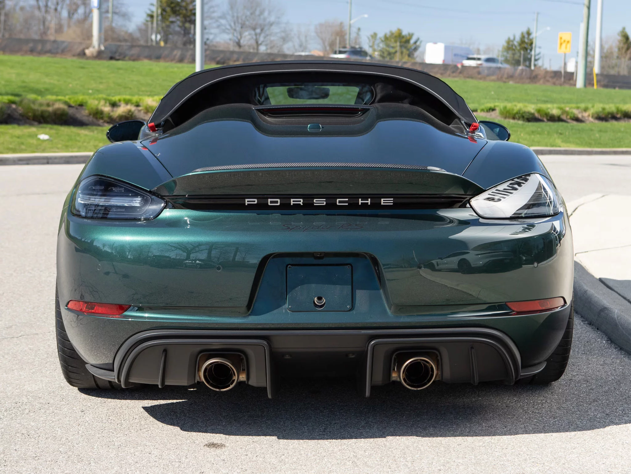 Forest Green Metallic Porsche 718 Spyder RS