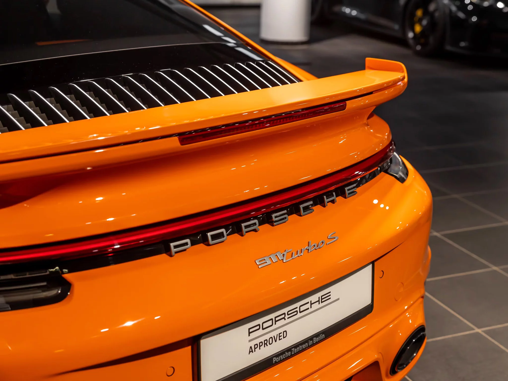 Pastel Orange Porsche 911 Turbo