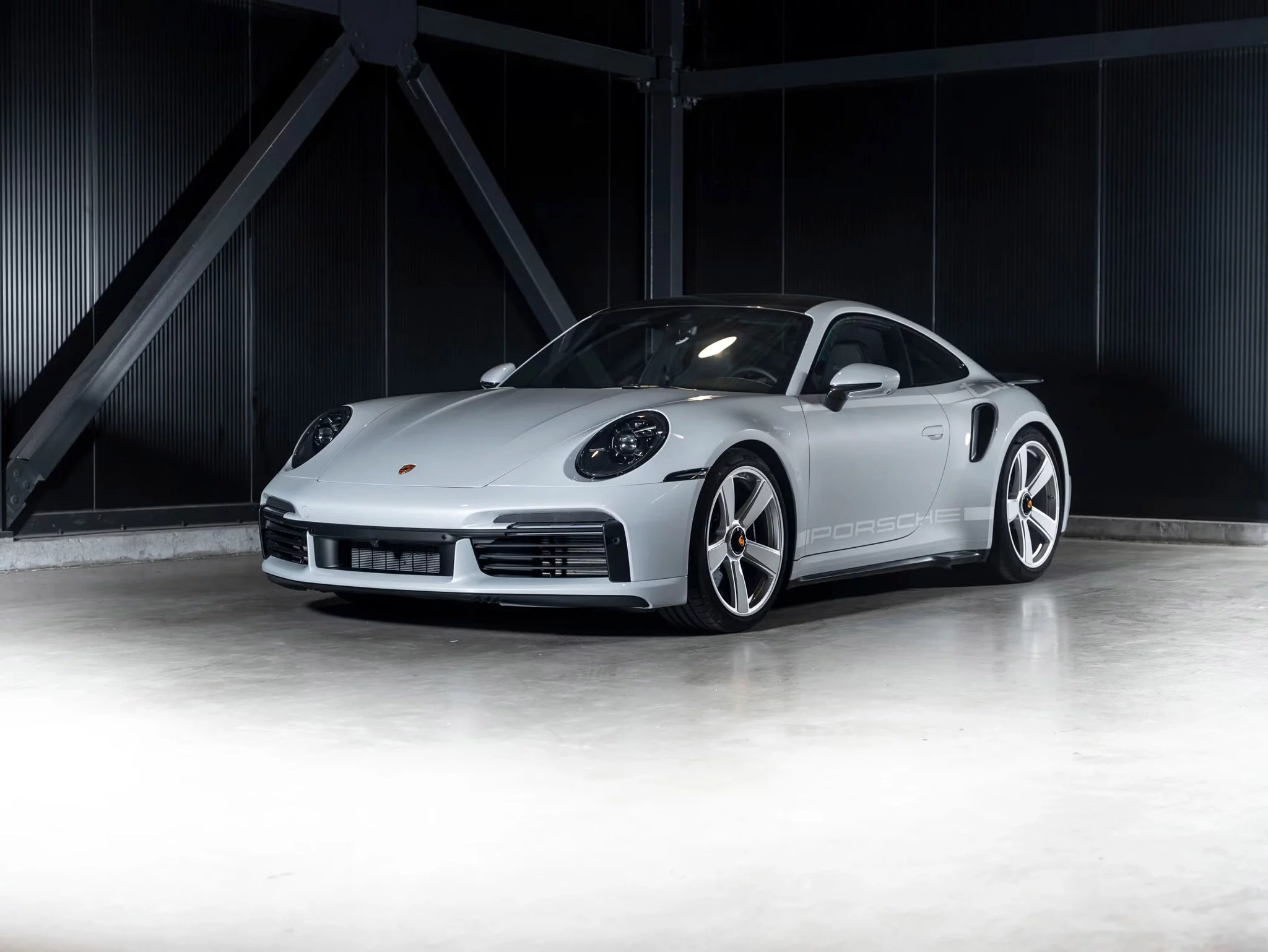 Ice Grey Metallic Porsche 911 Turbo