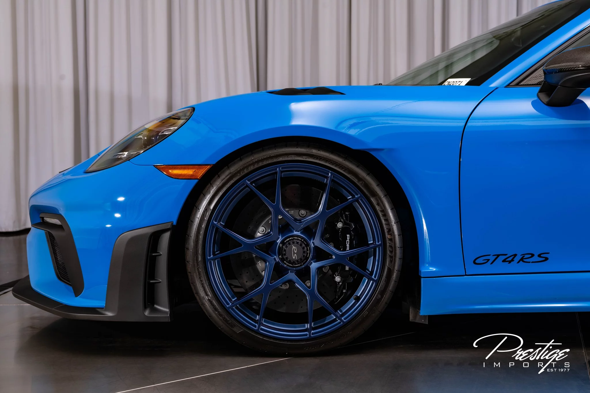Shark Blue Porsche 718 Cayman GT4 RS