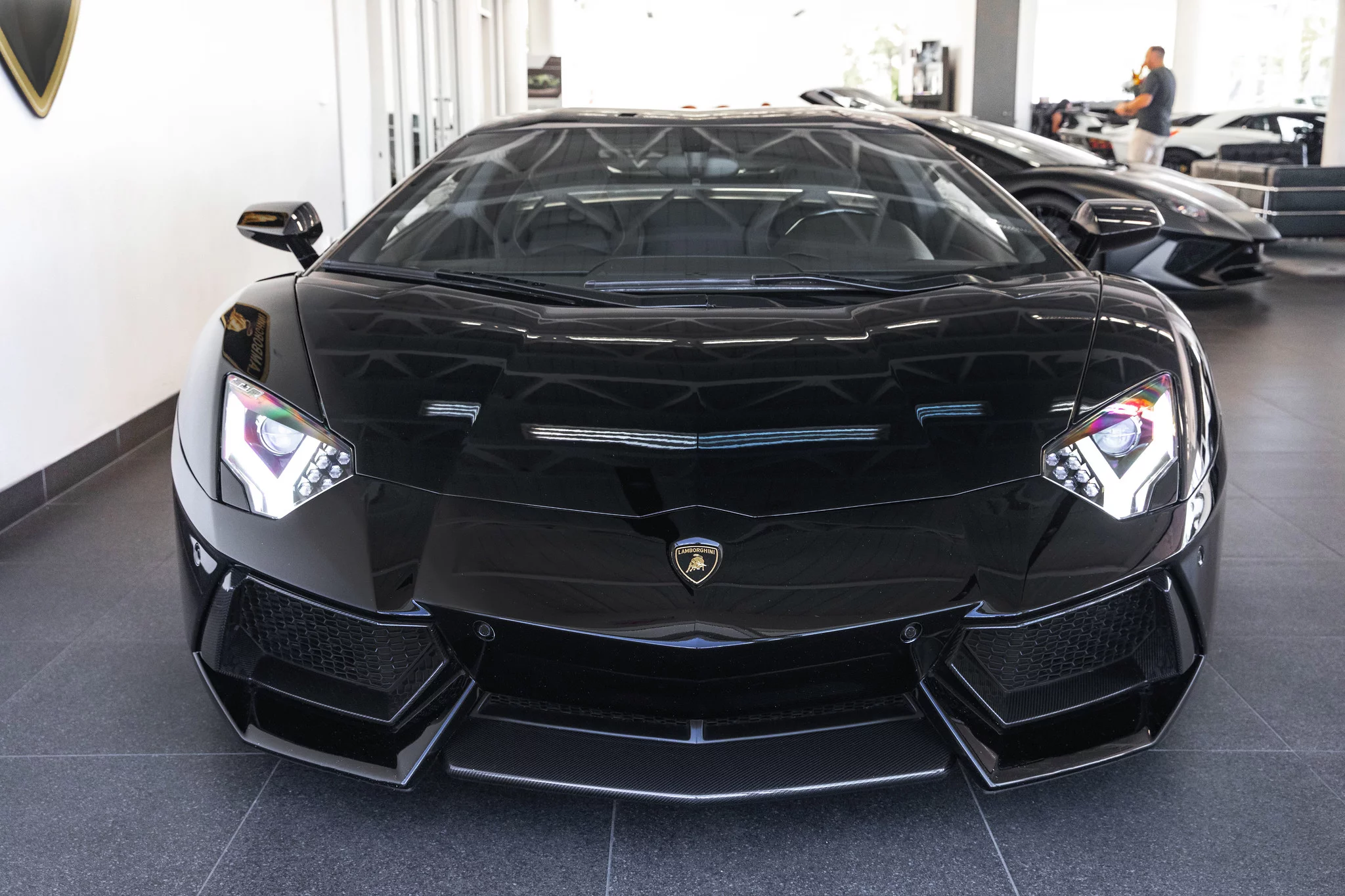 Nero Aldebaran Lamborghini Aventador