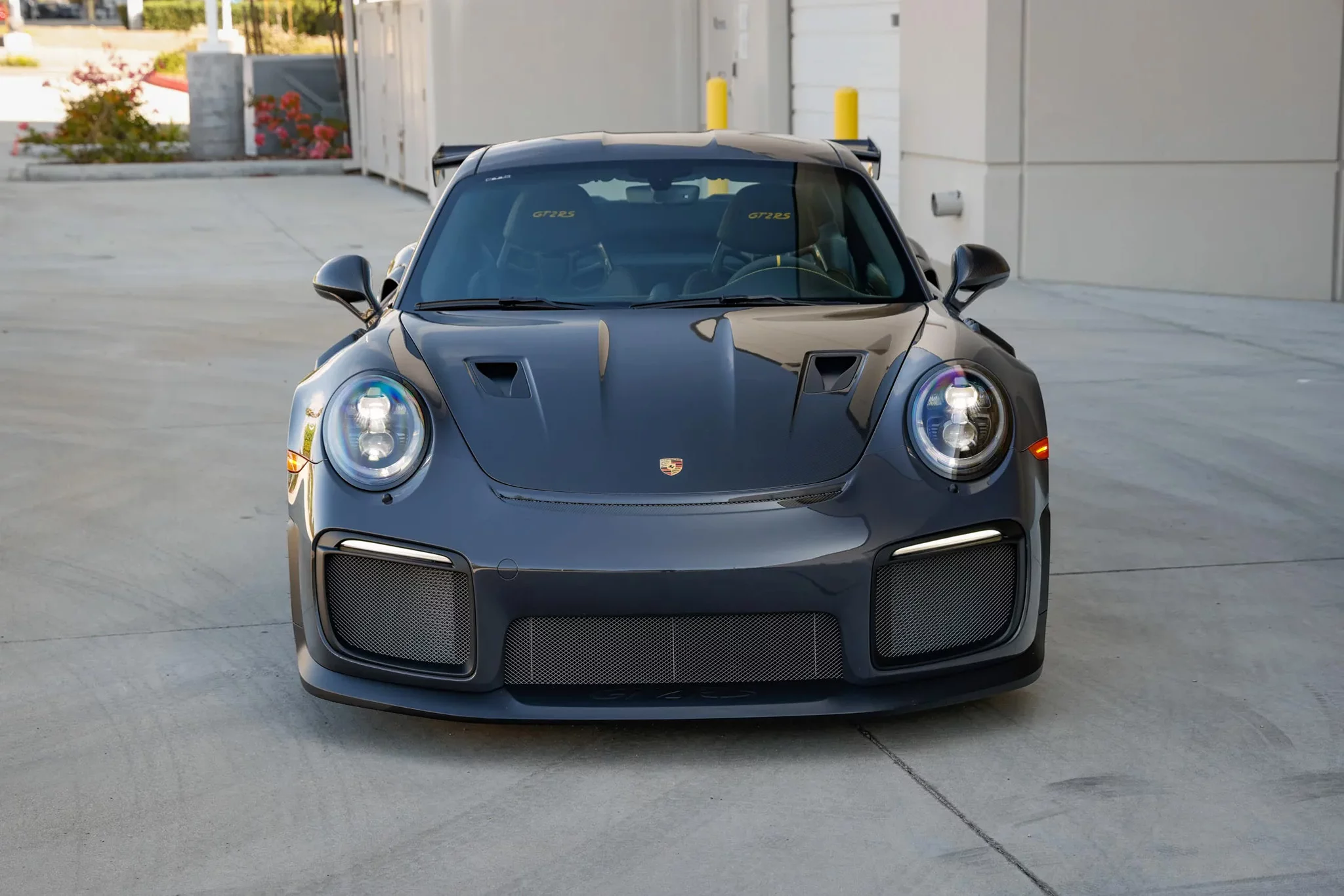 Grey Black Porsche 911 GT2 RS