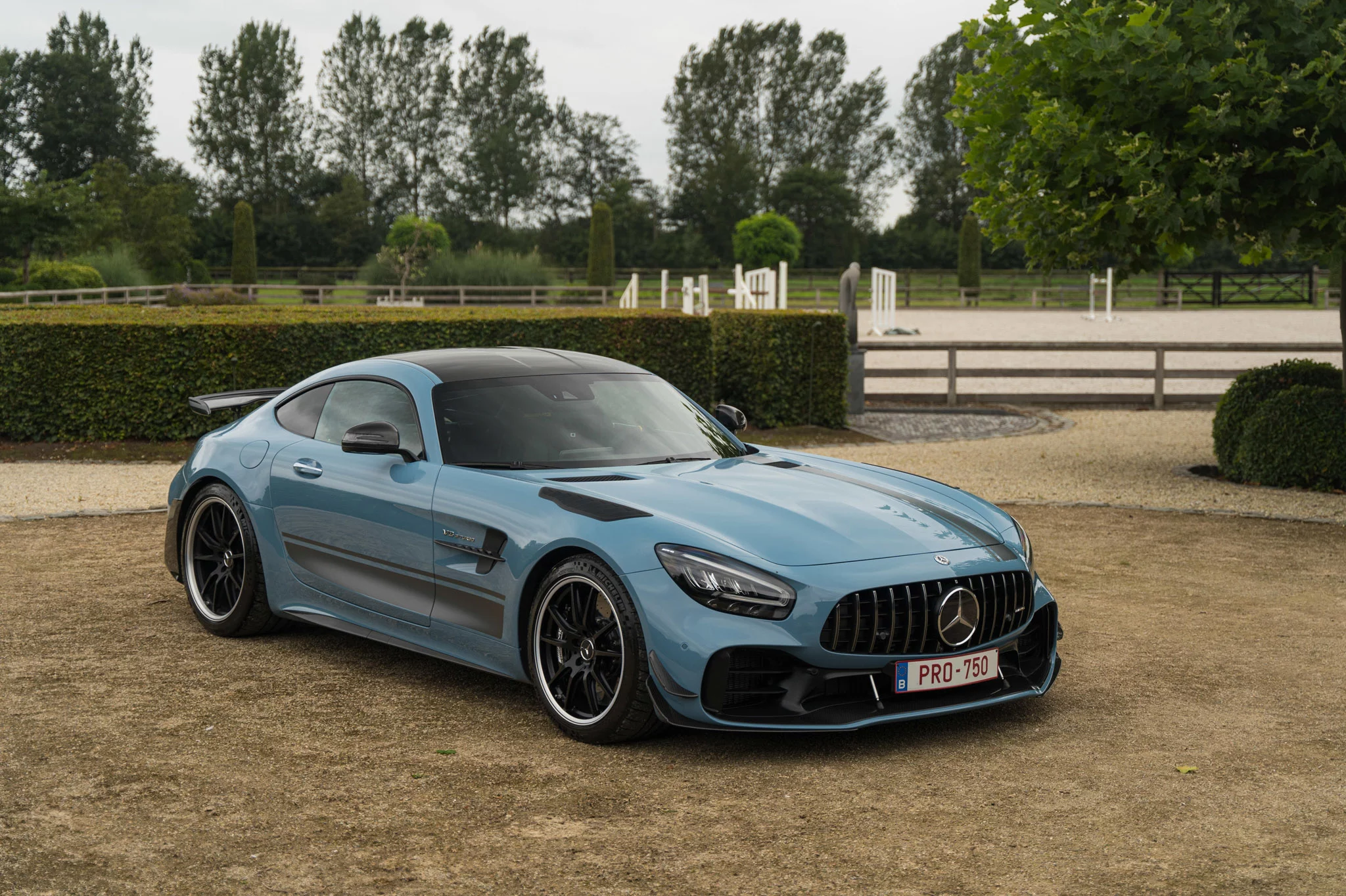 China Blue Mercedes-AMG GT