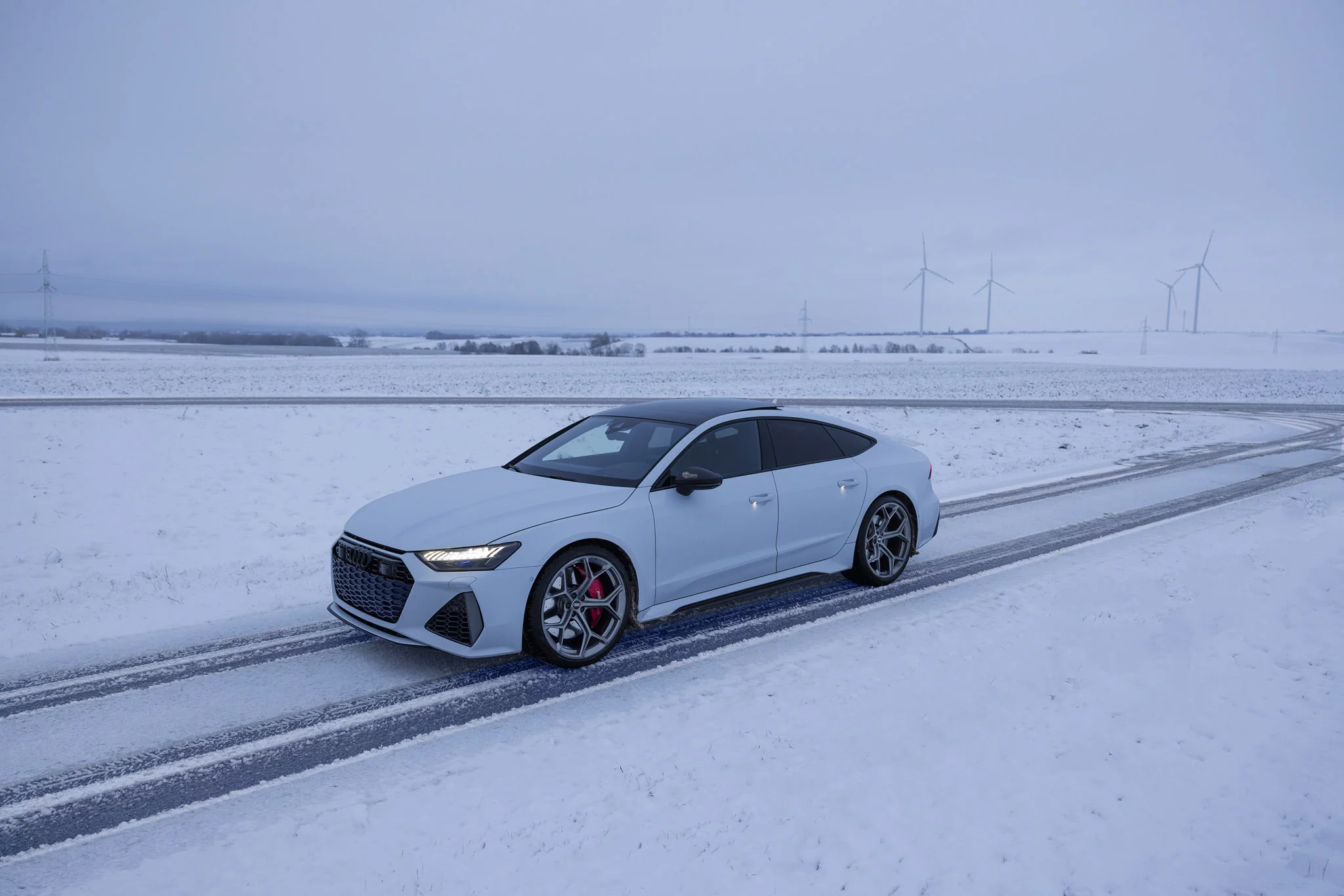 Glacier White Matte Audi RS7 Sportback