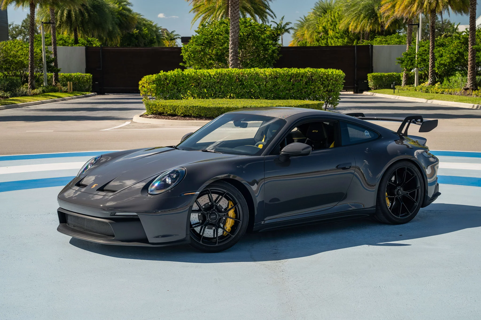 Grey Black Porsche 911 GT3