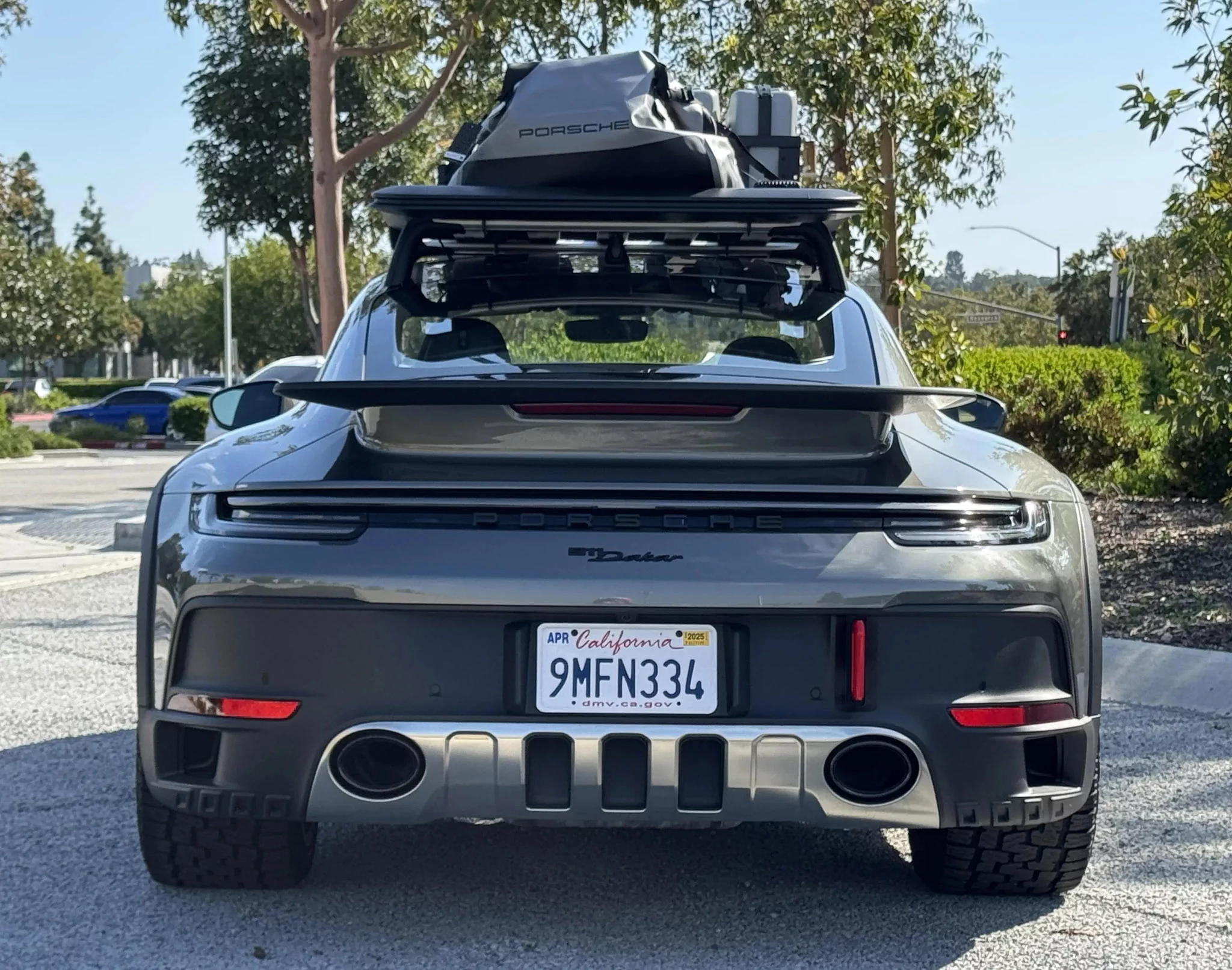 Granite Green Metallic Porsche 911 Dakar