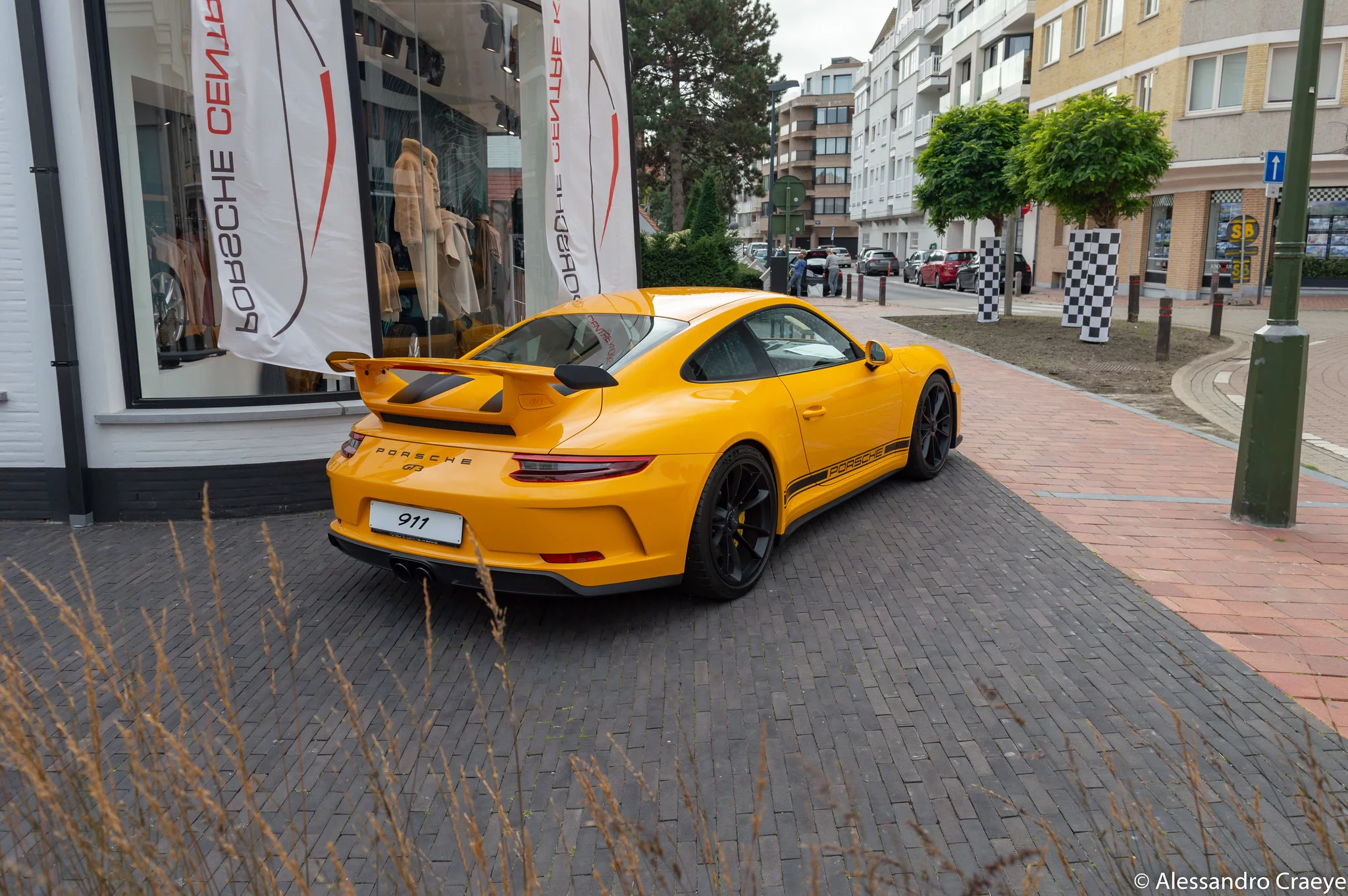 Signal Yellow Porsche 911 GT3