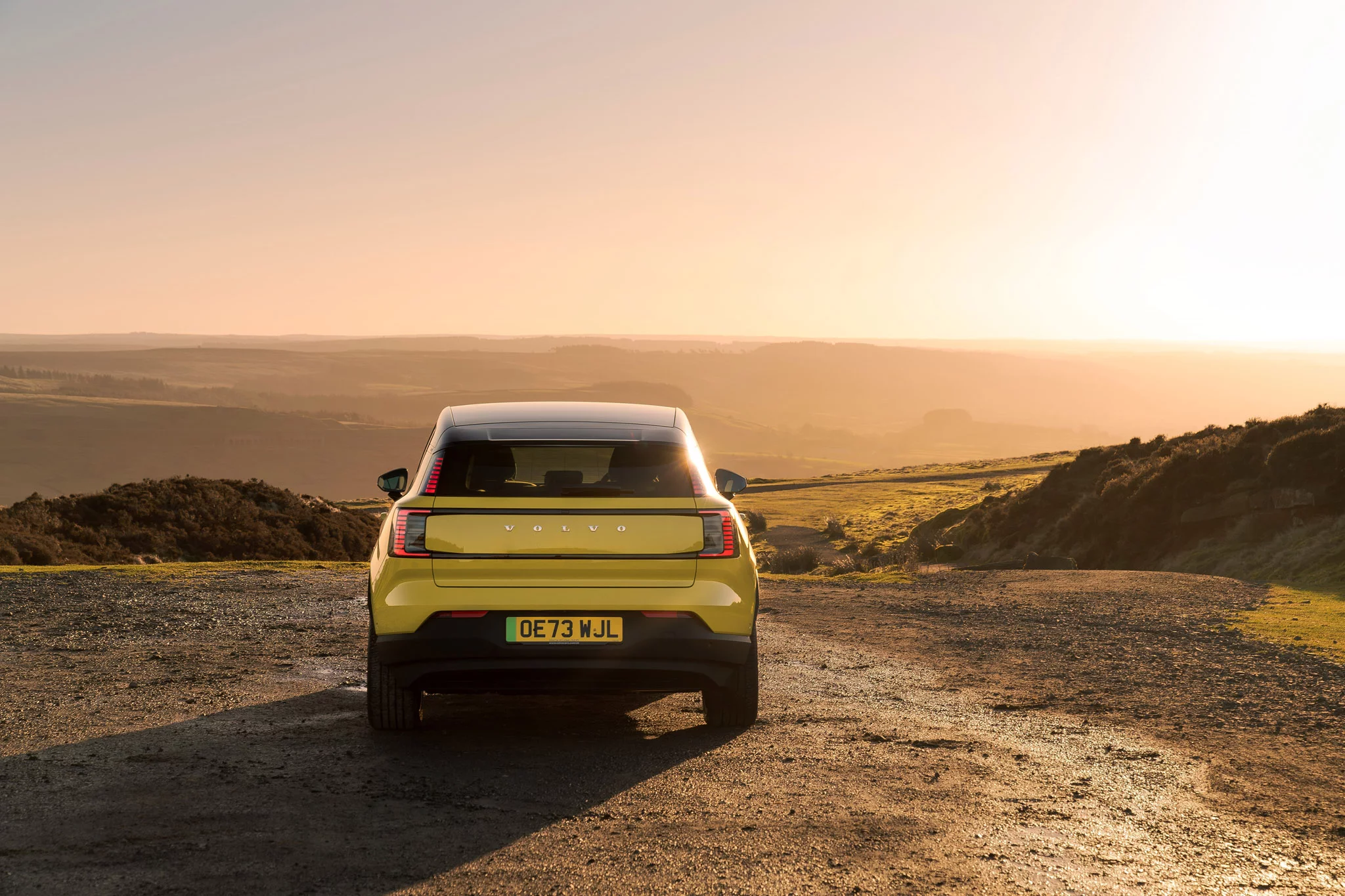 Moss Yellow Volvo EX30