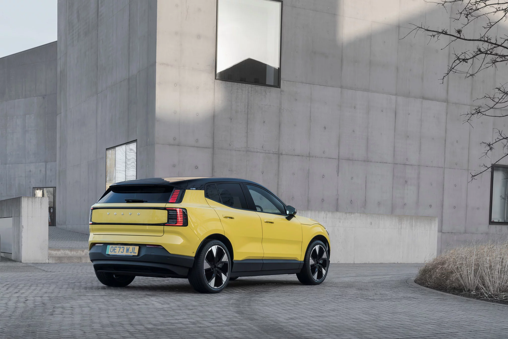 Moss Yellow Volvo EX30