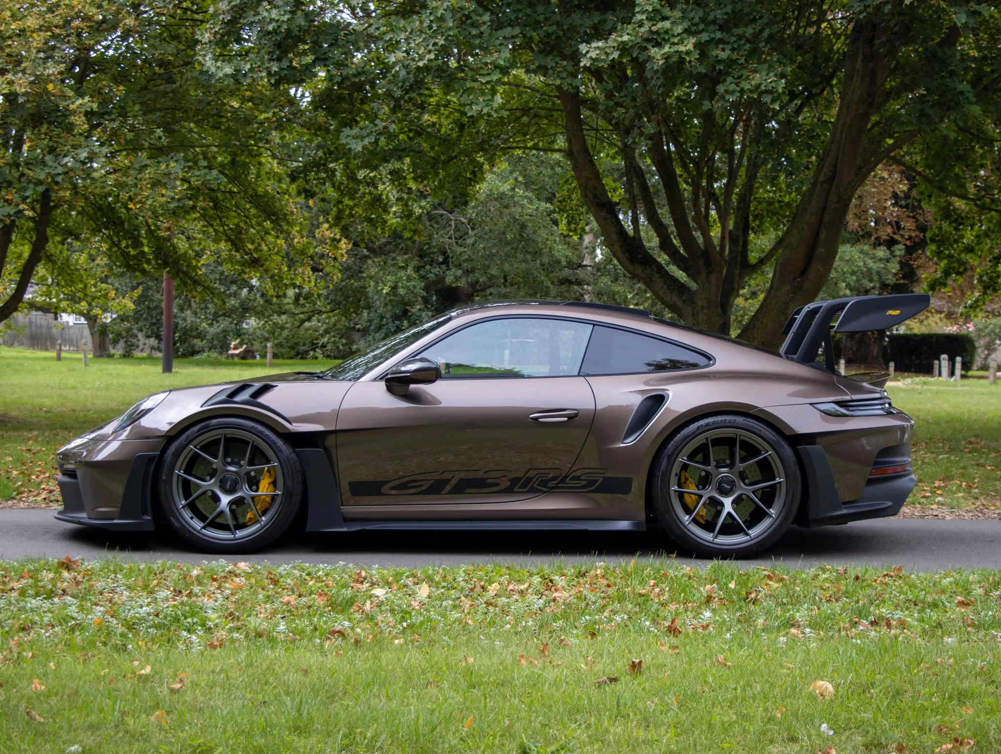 Chestnut Brown Metallic Porsche 911 GT3 RS
