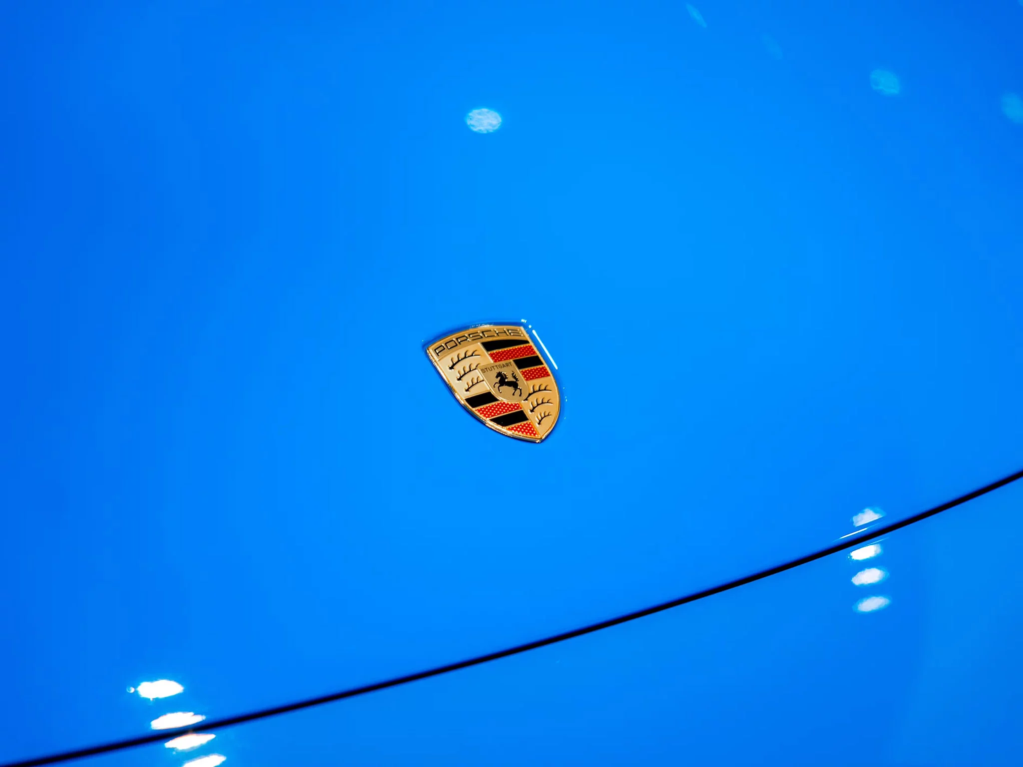 Voodoo Blue Porsche Taycan