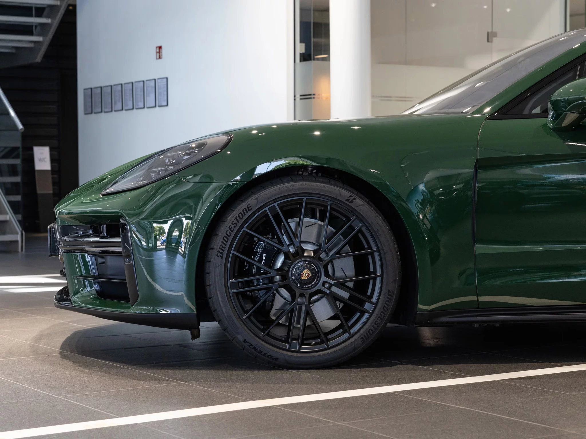 British Racing Green Porsche Panamera