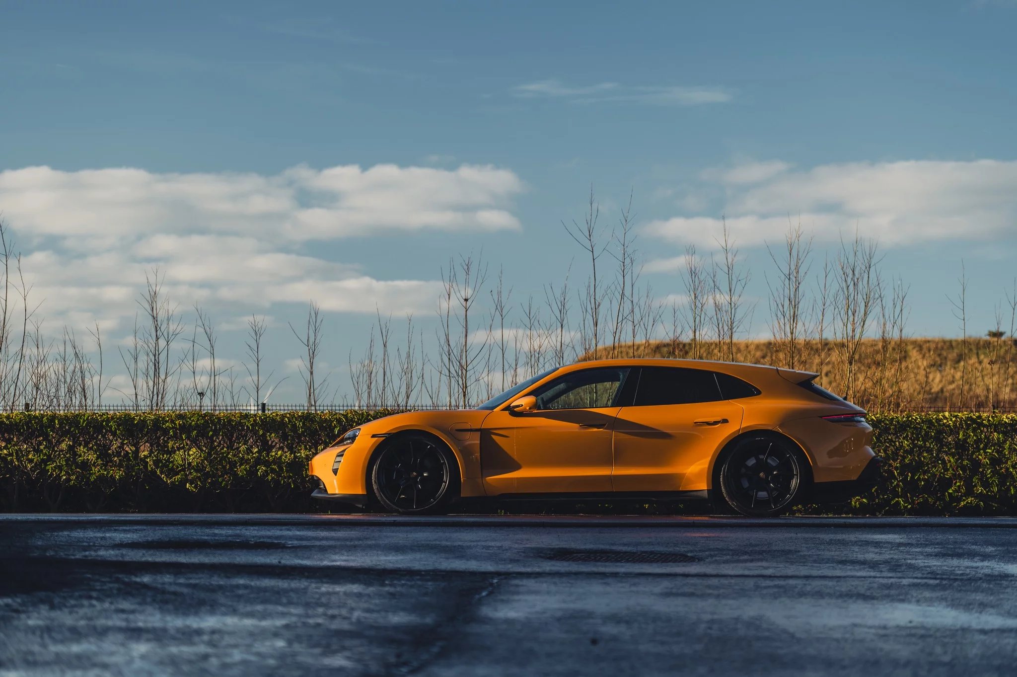 Bahama Yellow Porsche Taycan