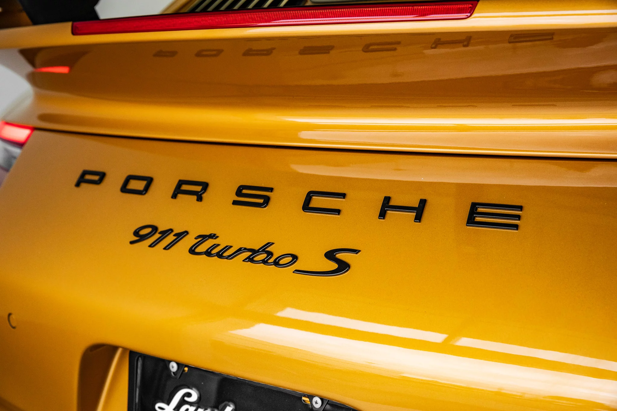 Golden Yellow Metallic Porsche 911 Turbo