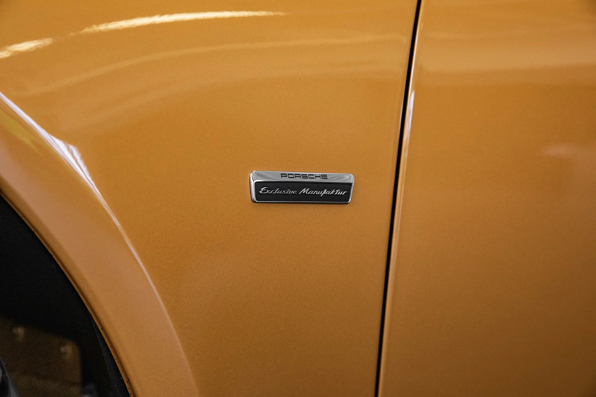 Golden Yellow Metallic Porsche 911 Turbo