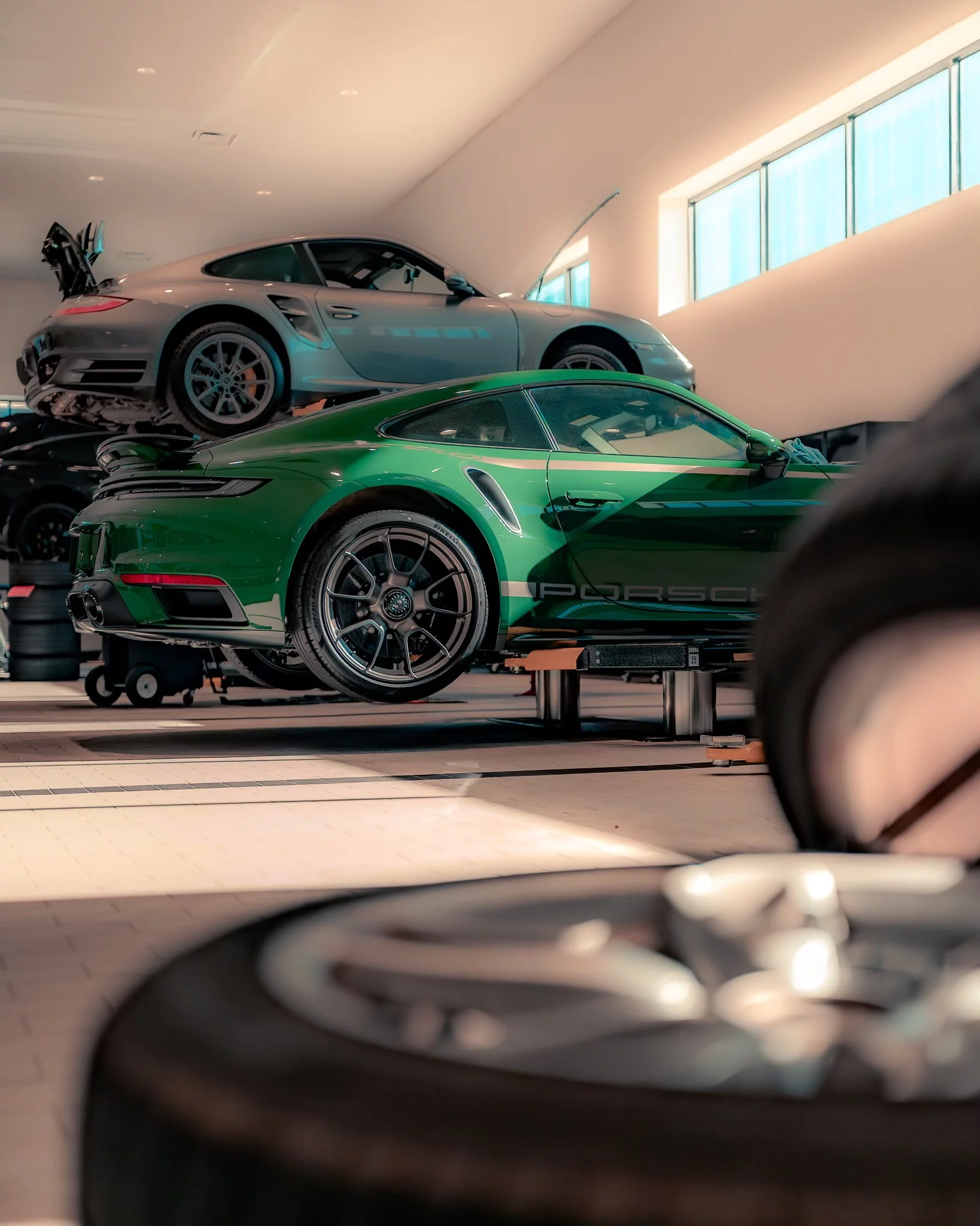 British Racing Green Porsche 911 Turbo