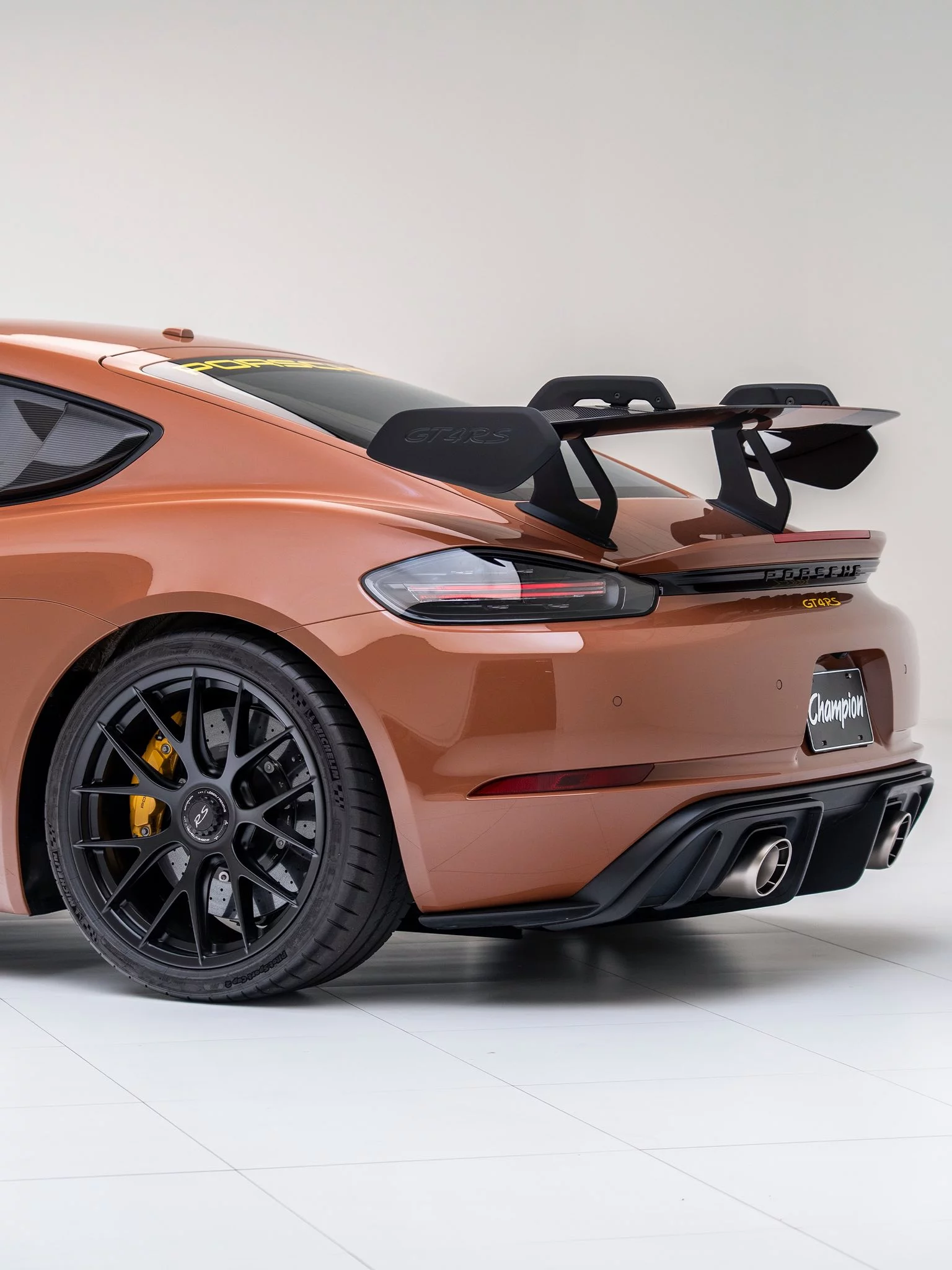 Sepia Brown Porsche 718 Cayman GT4 RS
